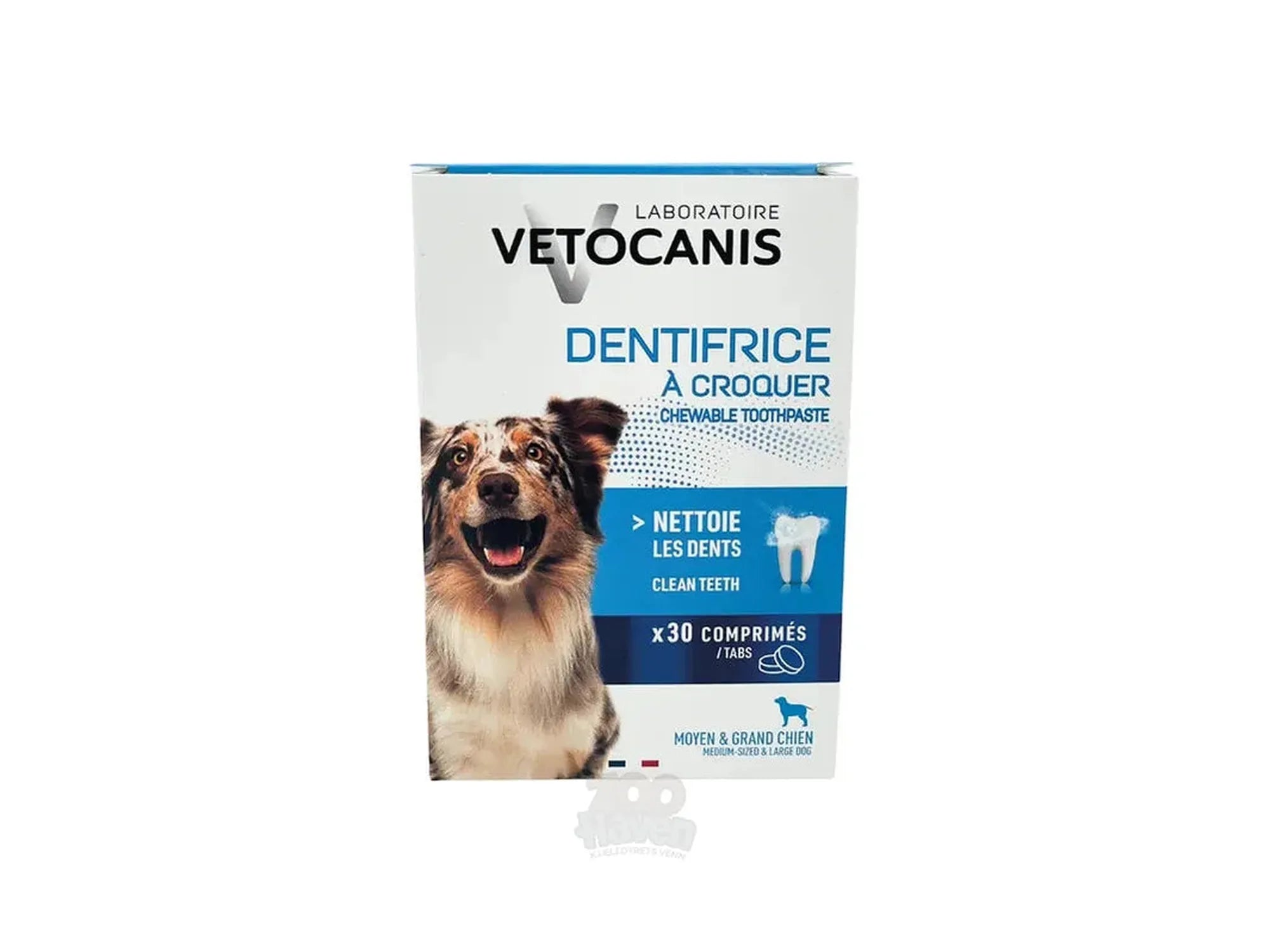 Vetocanis Tannrensetabletter til Hund 30 stk – Tyggetabletter for Daglig Tannpleie