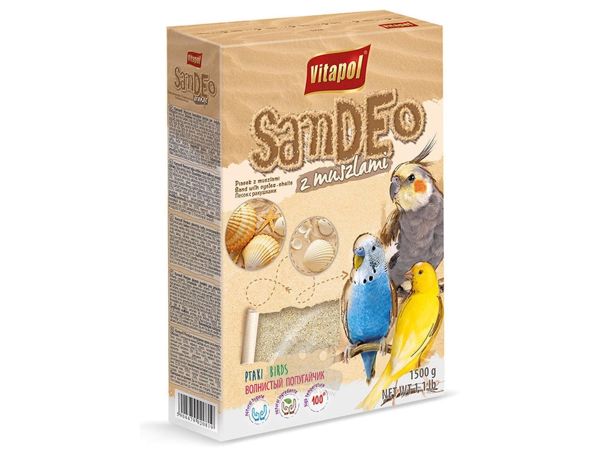 Vitapol Fuglesand med Anis og Skjell 1,5 kg