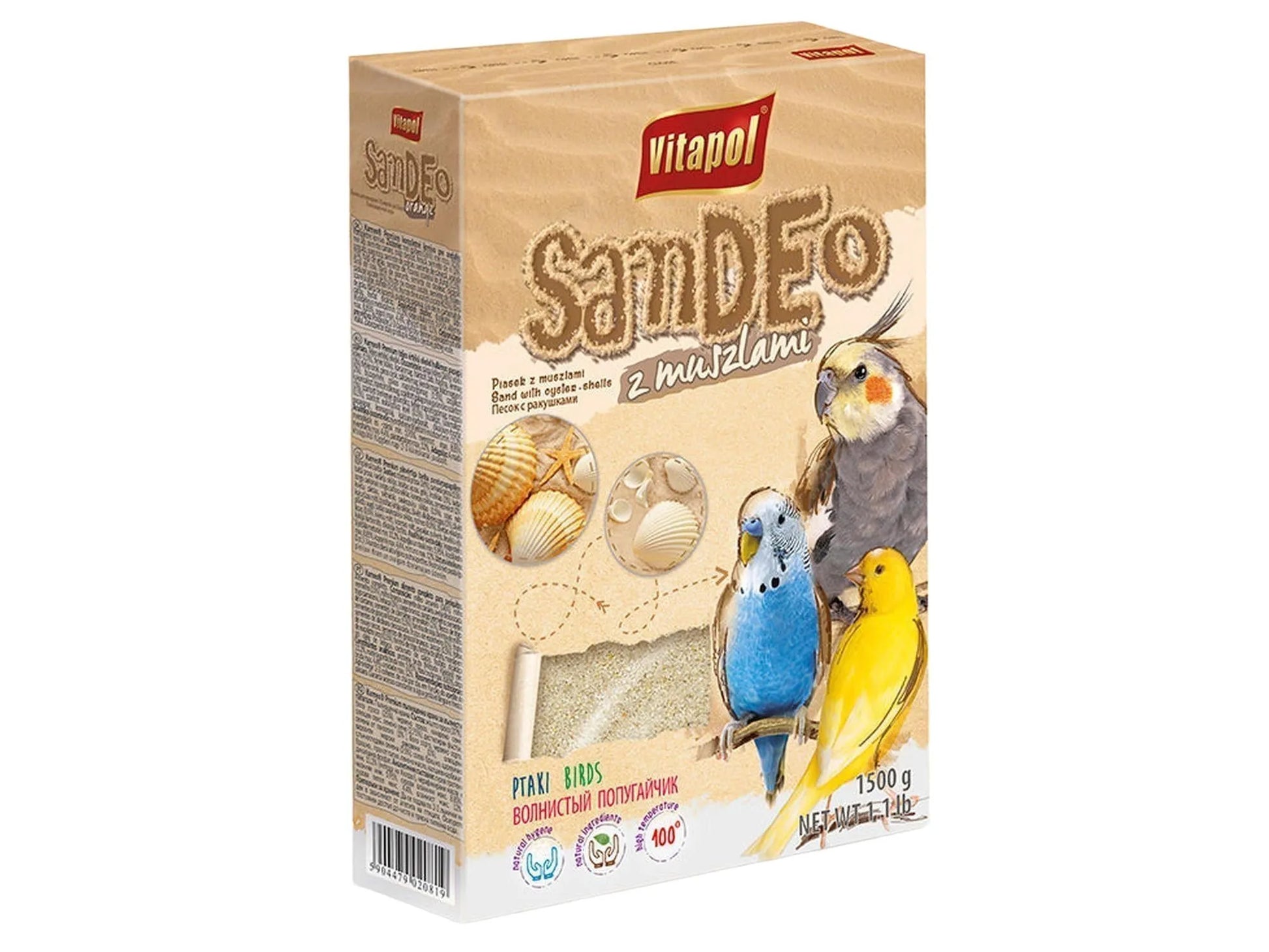 Vitapol Fuglesand med Anis og Skjell 1,5 kg