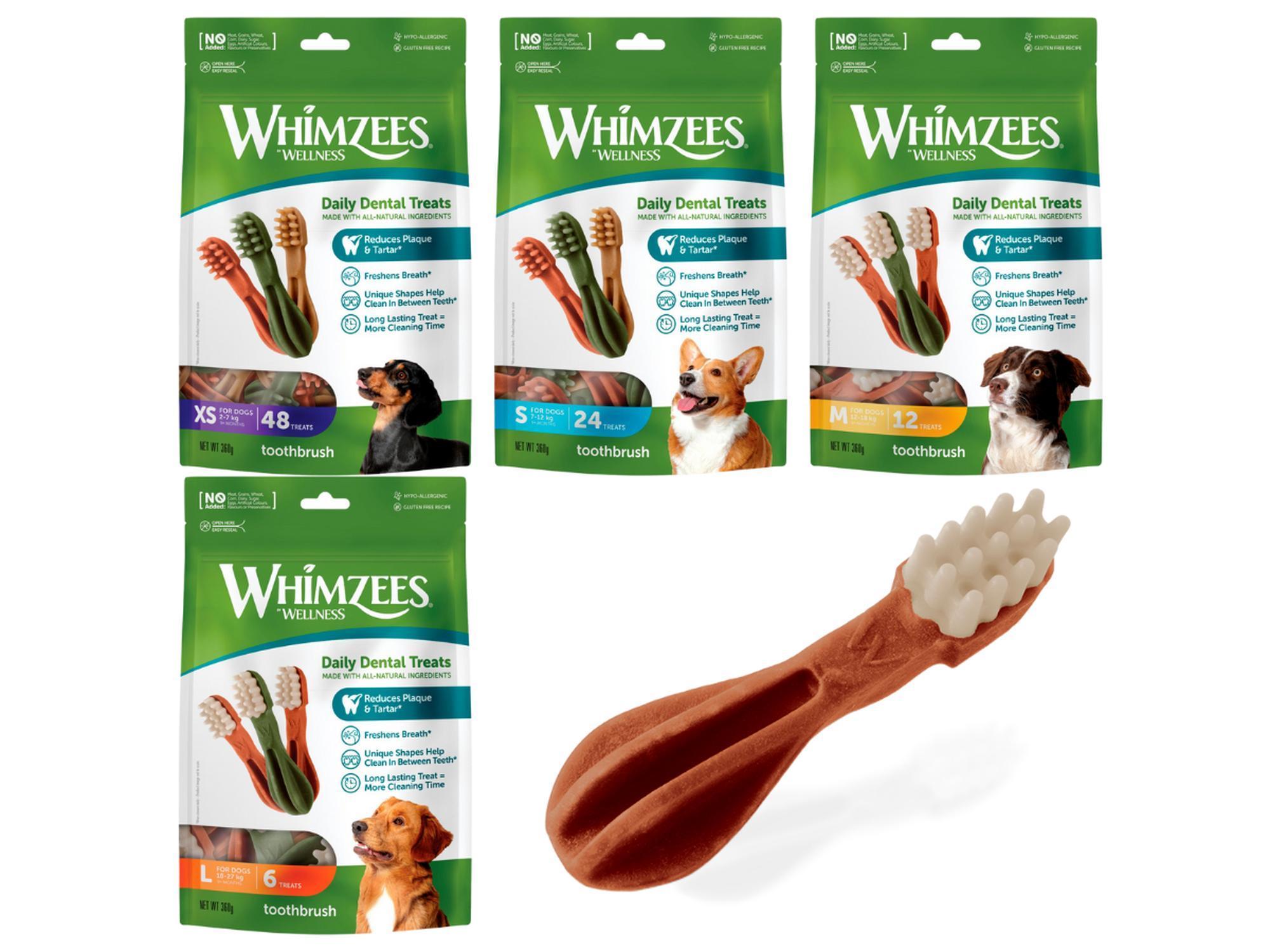 Whimzees Toothbrush naturlig tannbørstelignende tannstyggis hund