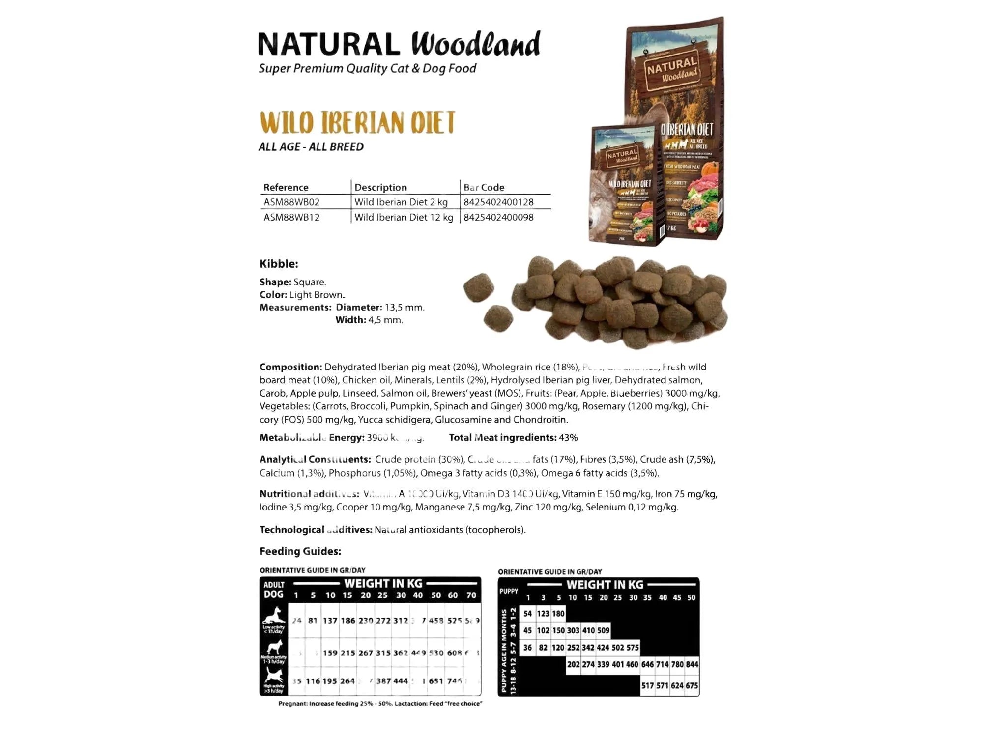 Natural Woodland Wild-Iberian Diet hundemat – bilde 2