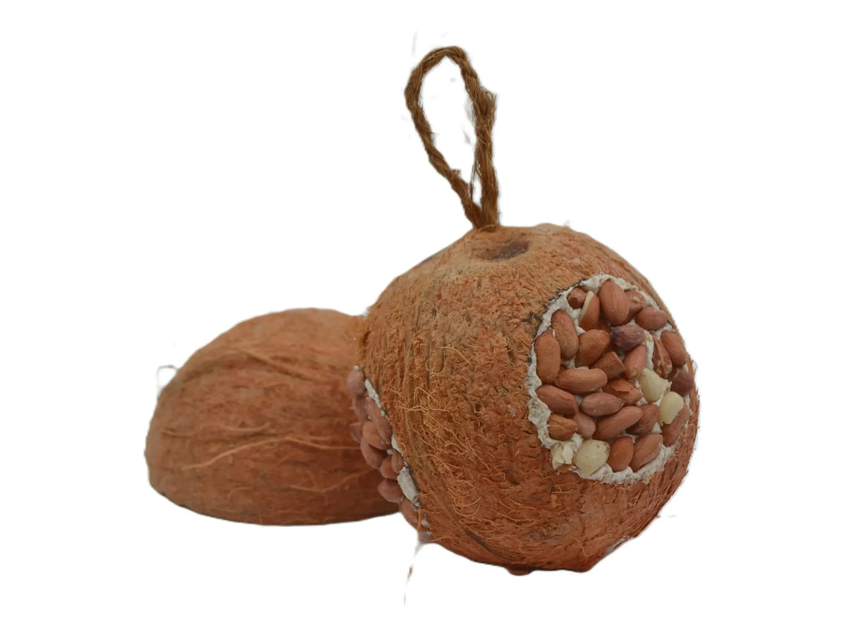 WildTime kokosnøtt med fett og peanøtter 350 g med 3 hull