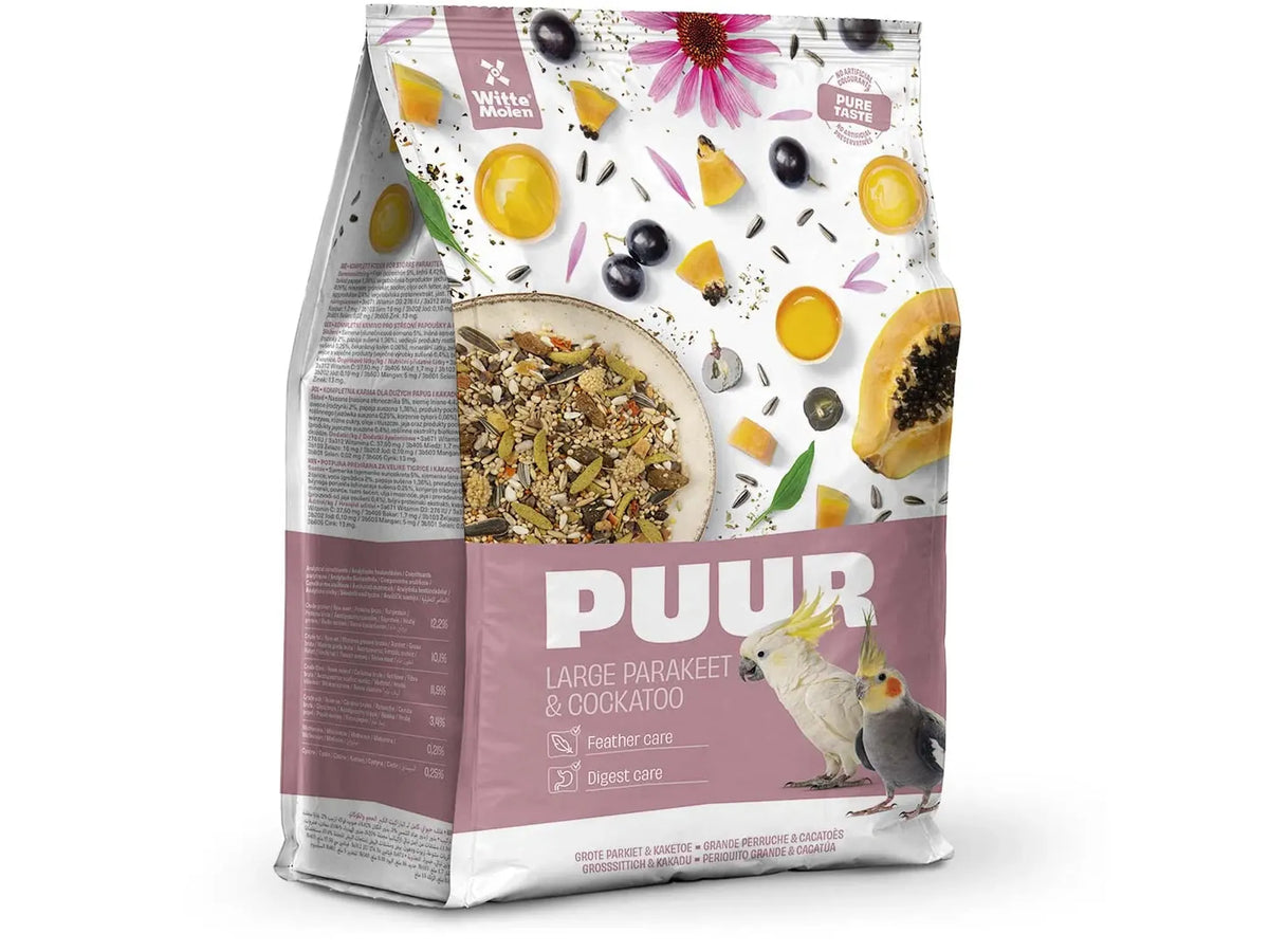 Witte Molen PUUR Parakitt & Kakadue frøblanding