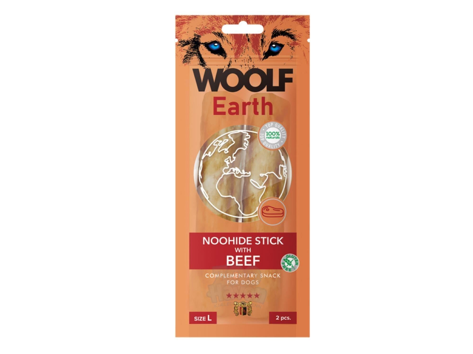 Woolf Earth Noohide Stick With Beef