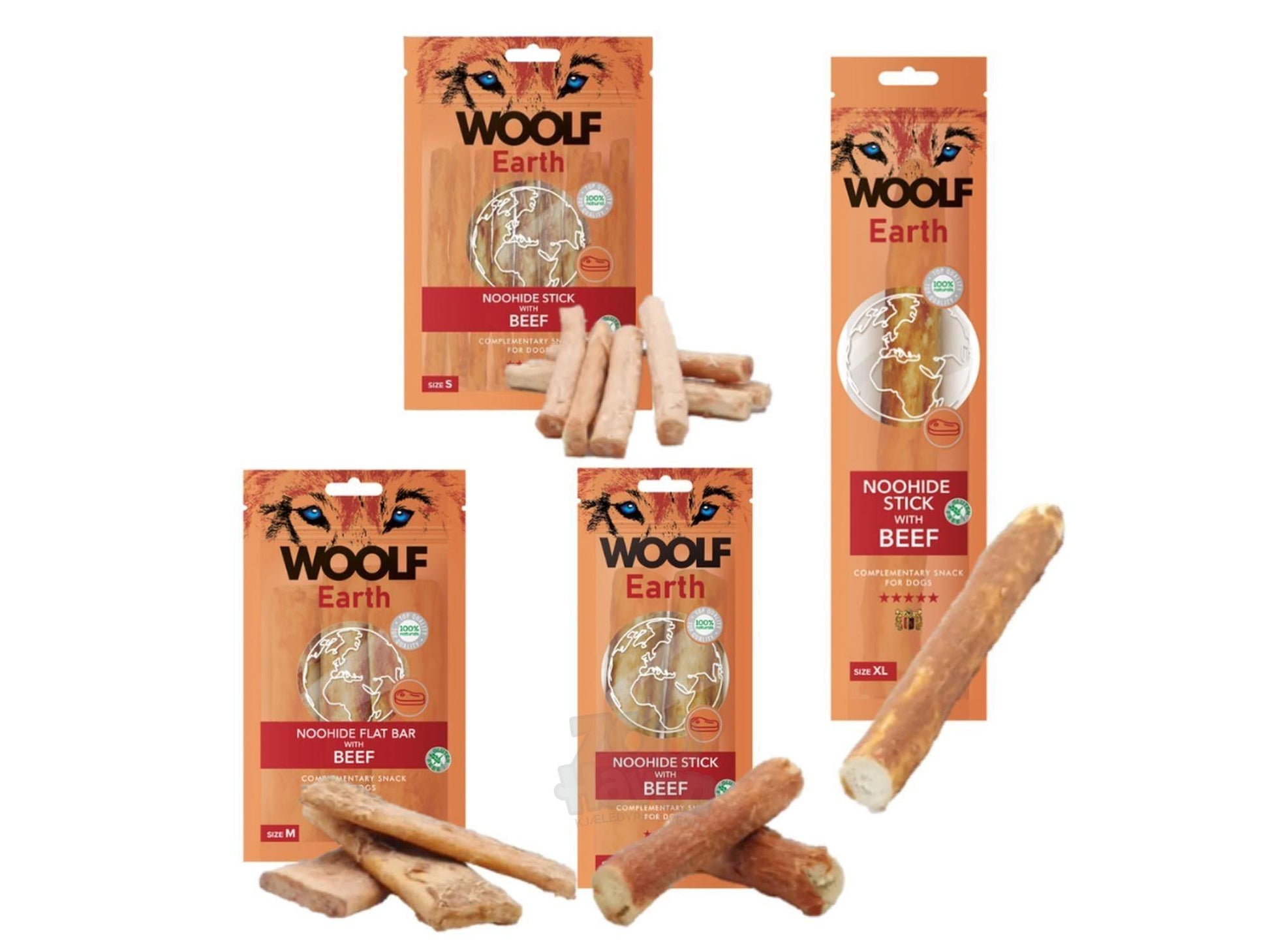 Woolf Earth Noohide Stick With Beef tyggepinne med storfe til hund