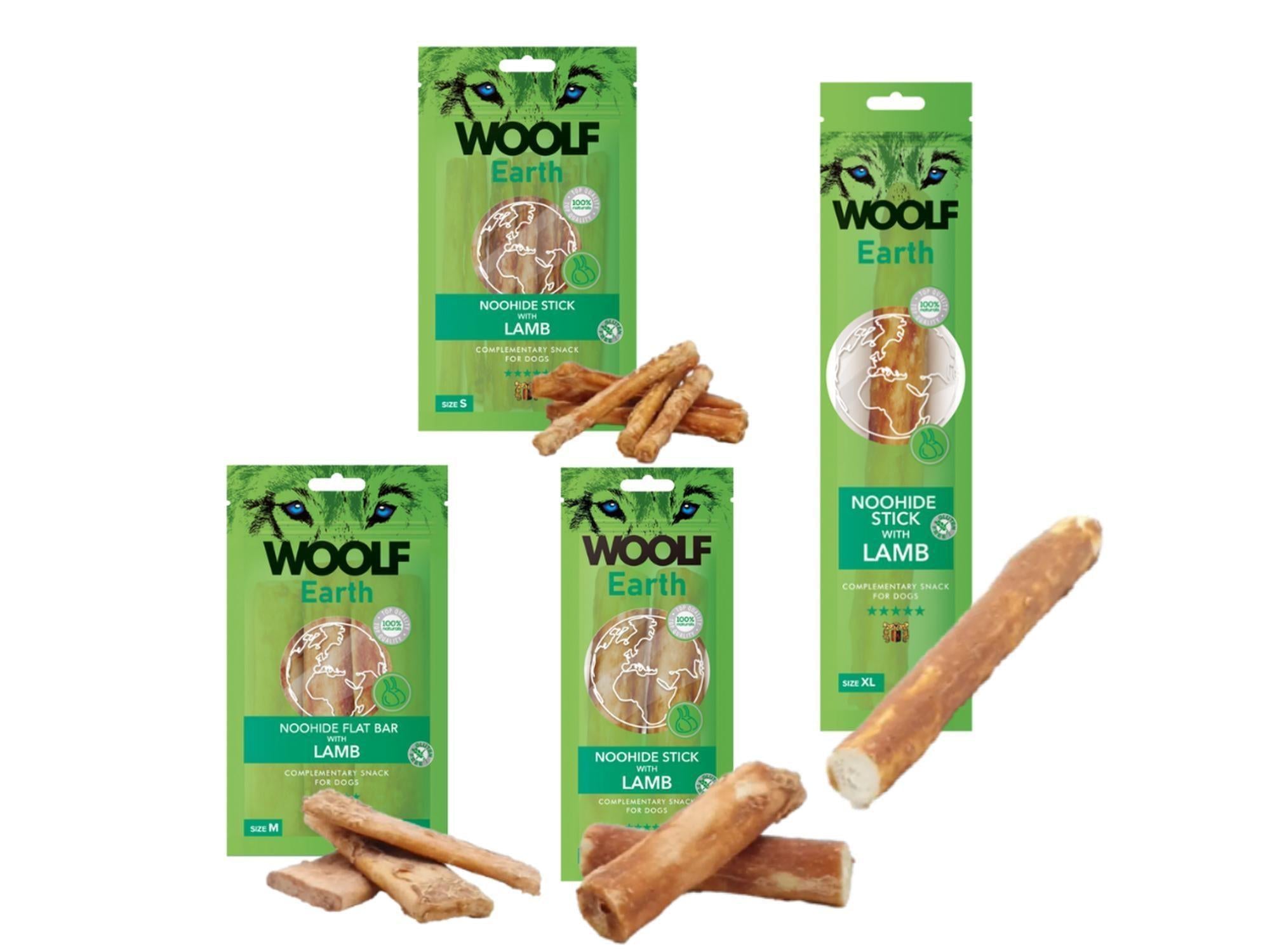 Woolf Earth Noohide Stick With Lamb tyggepinne med lam til hund