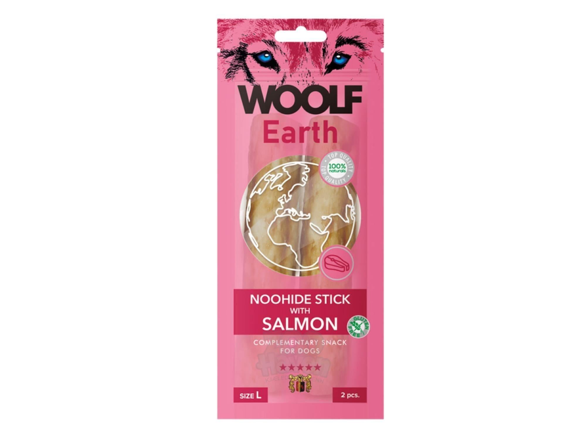 Woolf Earth Noohide Stick With Salmon