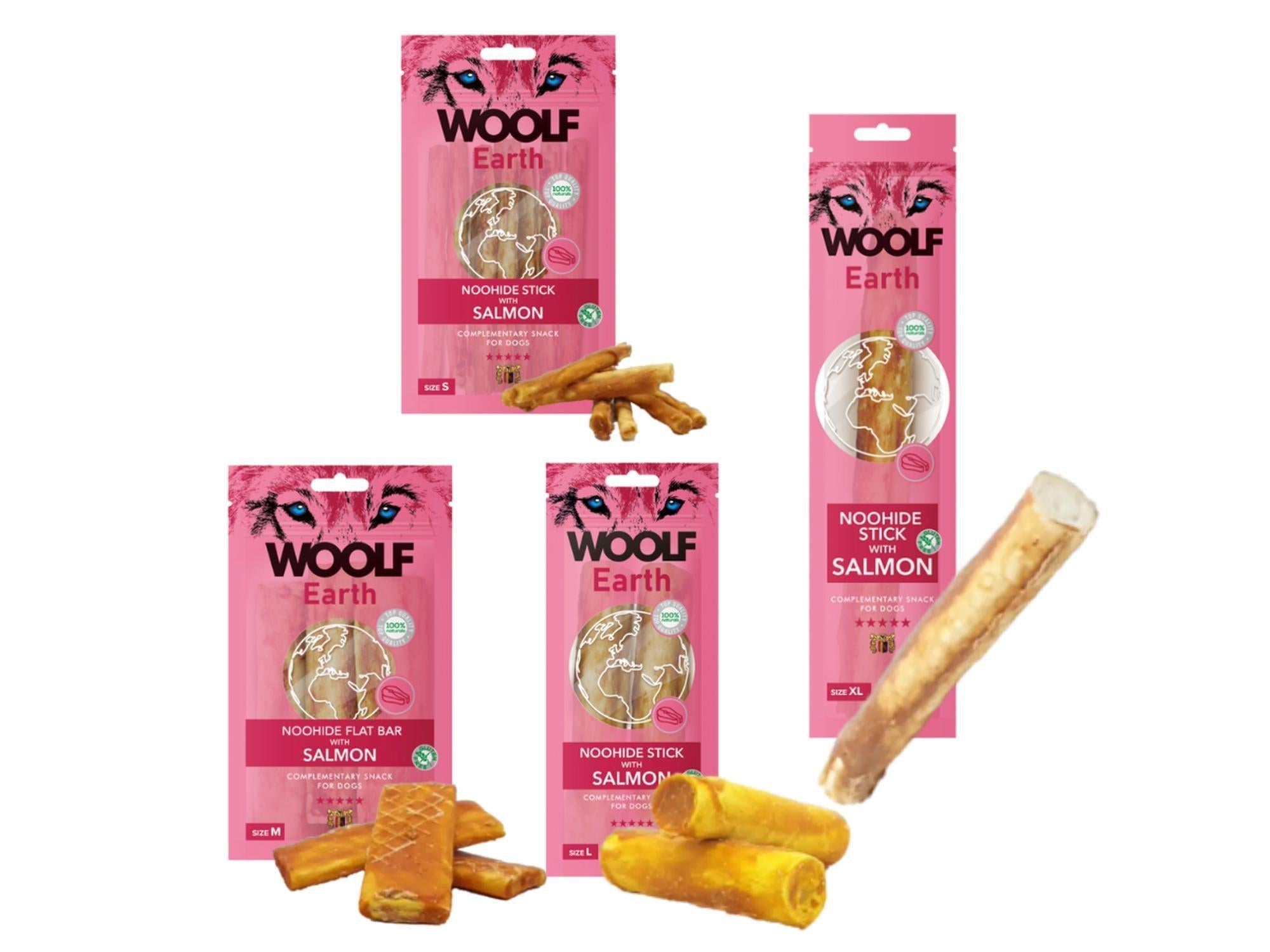 Woolf Earth Noohide Stick With Salmon tyggepinne med laks til hund