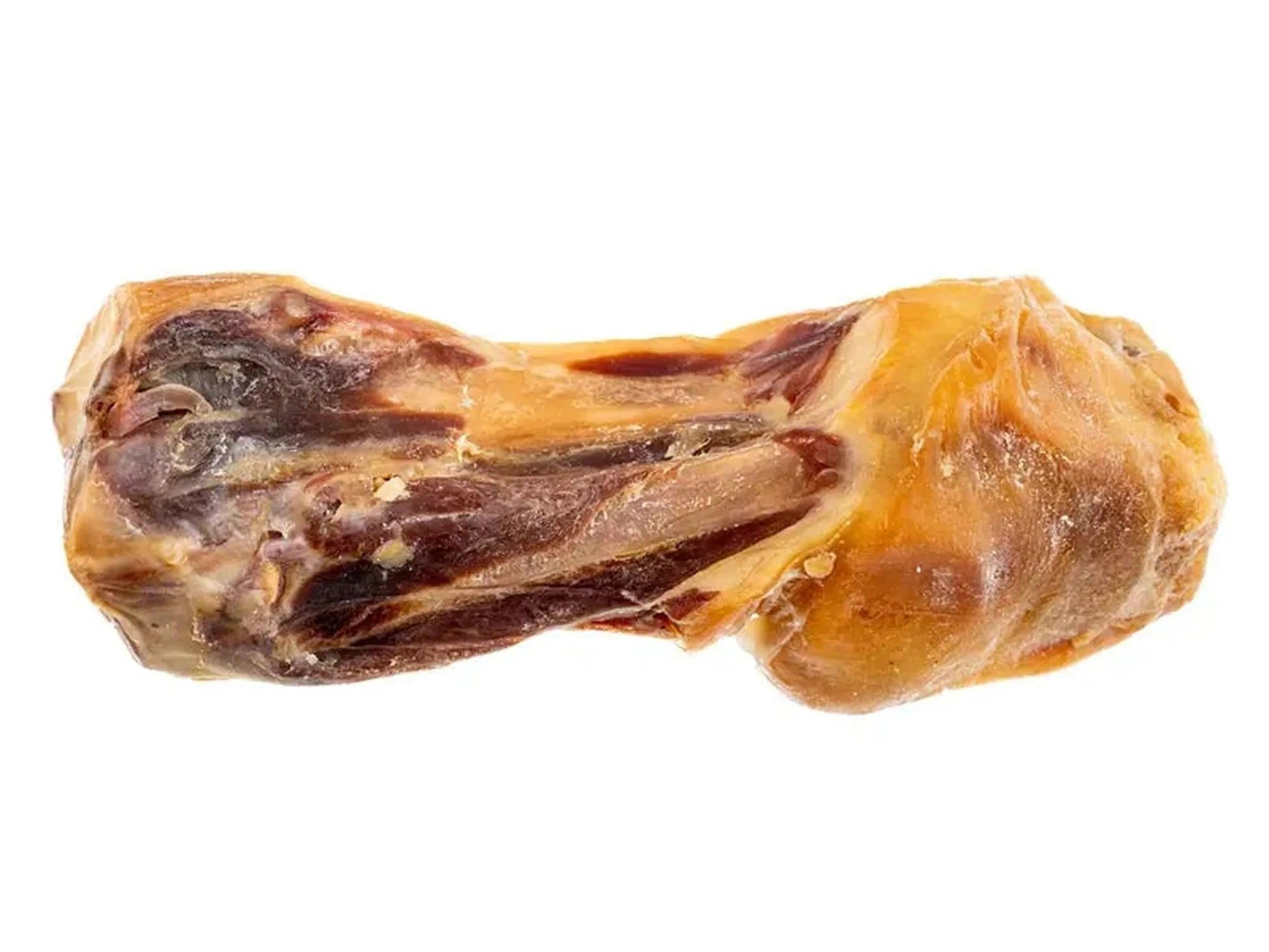 Wovv Serrano Mega Meaty Ham Bone, et stort, kjøttfullt, halvtørket serrano skinkebein til hund.