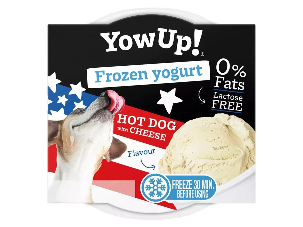 YowUp frossen yoghurt Hot Dog Cheese til hund og katt 110 g