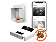 ZeroMouse 2.0 AI-drevet Tilleggsmodul for Mikrokipdør til Katt - Stopper Byttet Ute
