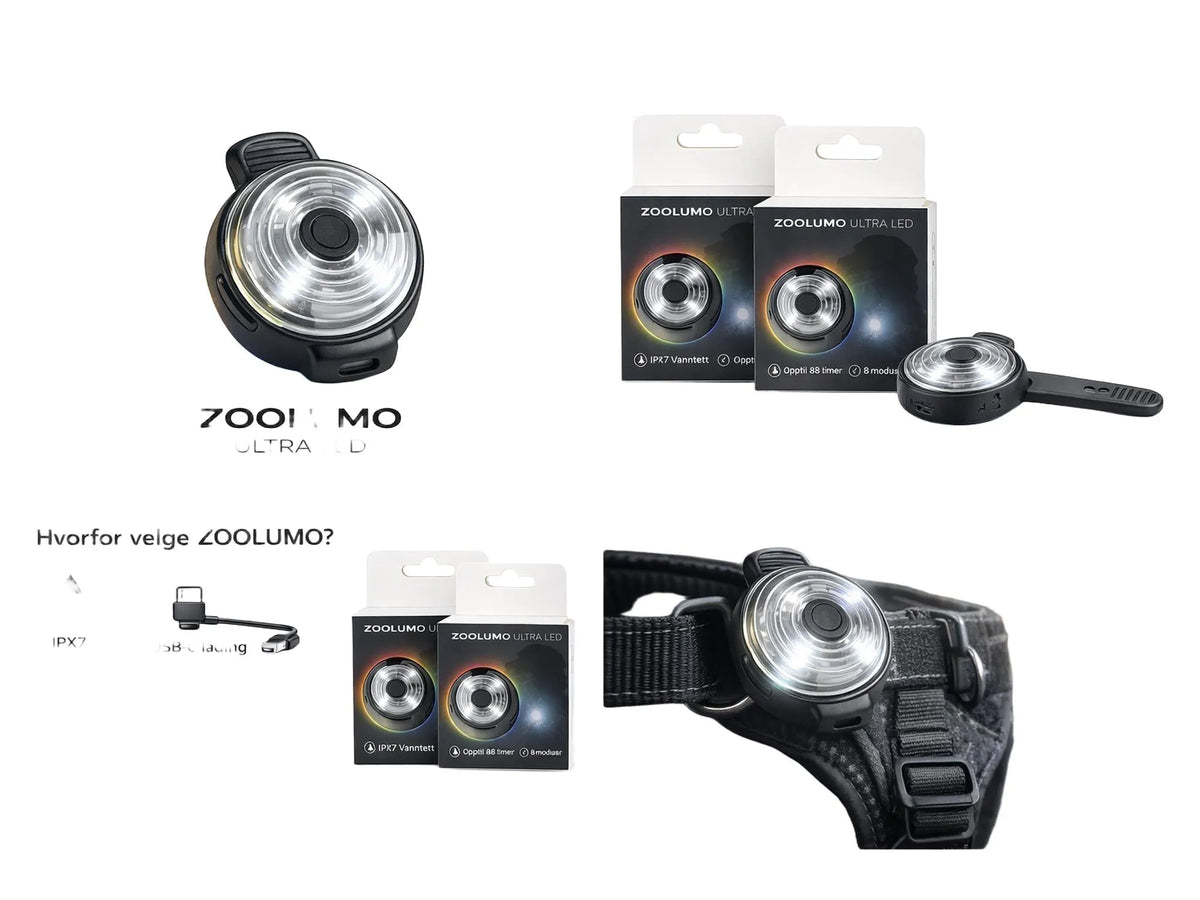 Zoolumo IPX7 Vanntett LED Sikkerhetslys – Oppladbar-1