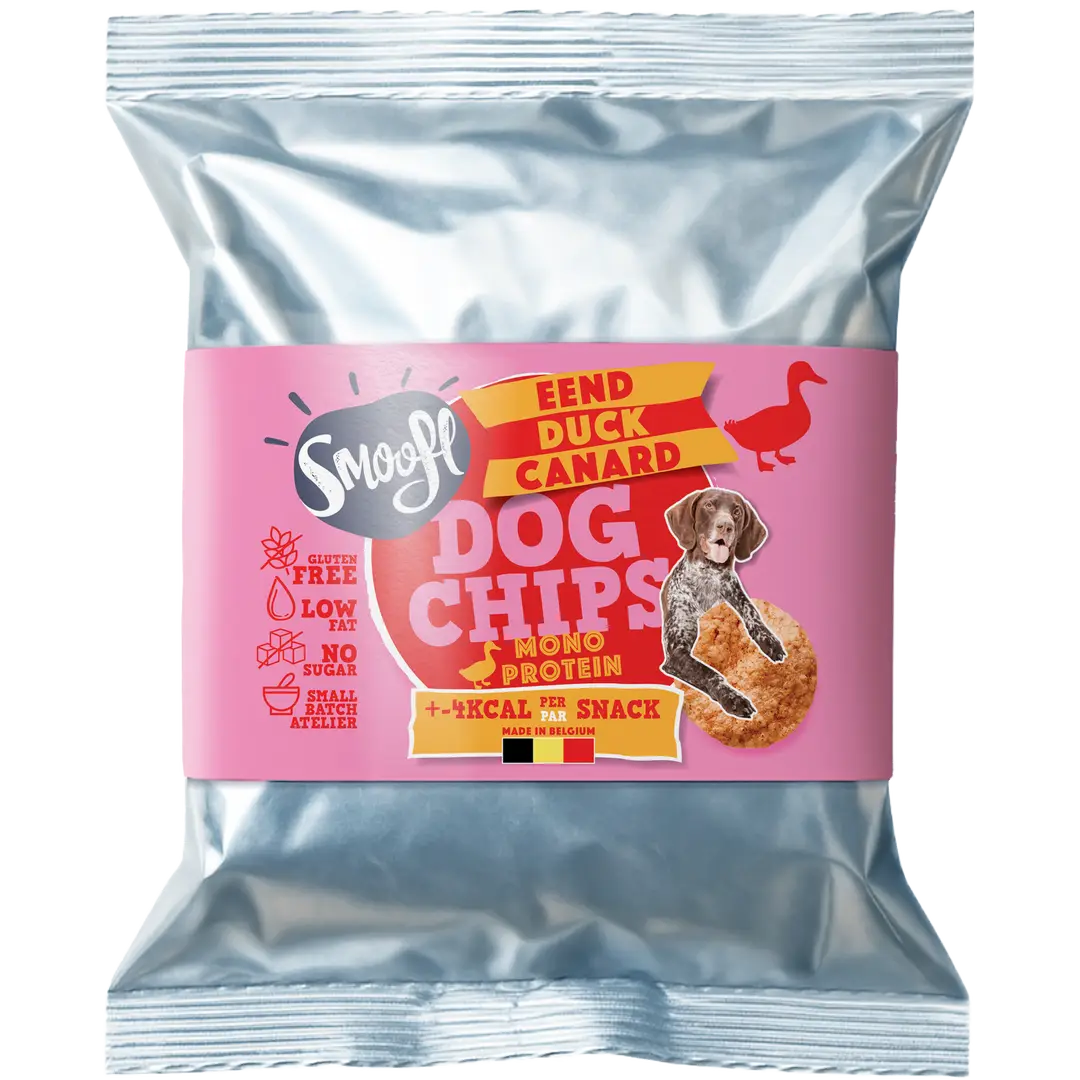 Smoofl Dog Chips And 50 g – Kaloriefattig hundesnacks