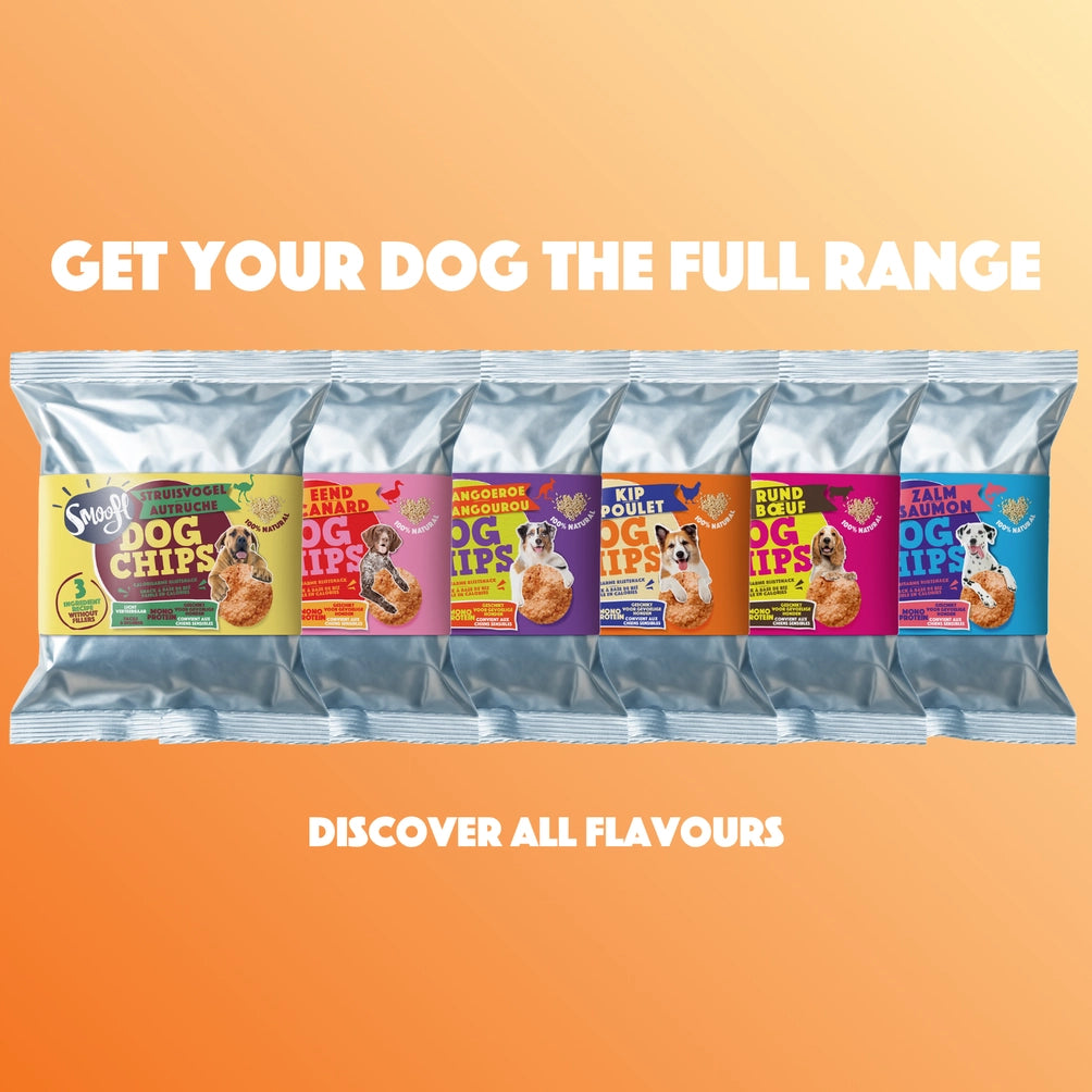 Smoofl Dog Chips Kylling 50 g – Kaloriefattig hundesnacks