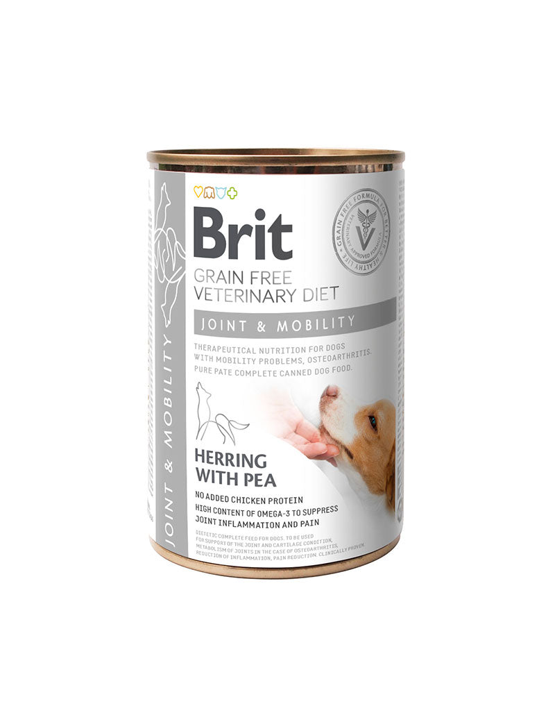 Brit Veterinary Diets Dog Joint & Mobility 6-pakk – våtfôr for ledd og bevegelighet 6 × 400 g