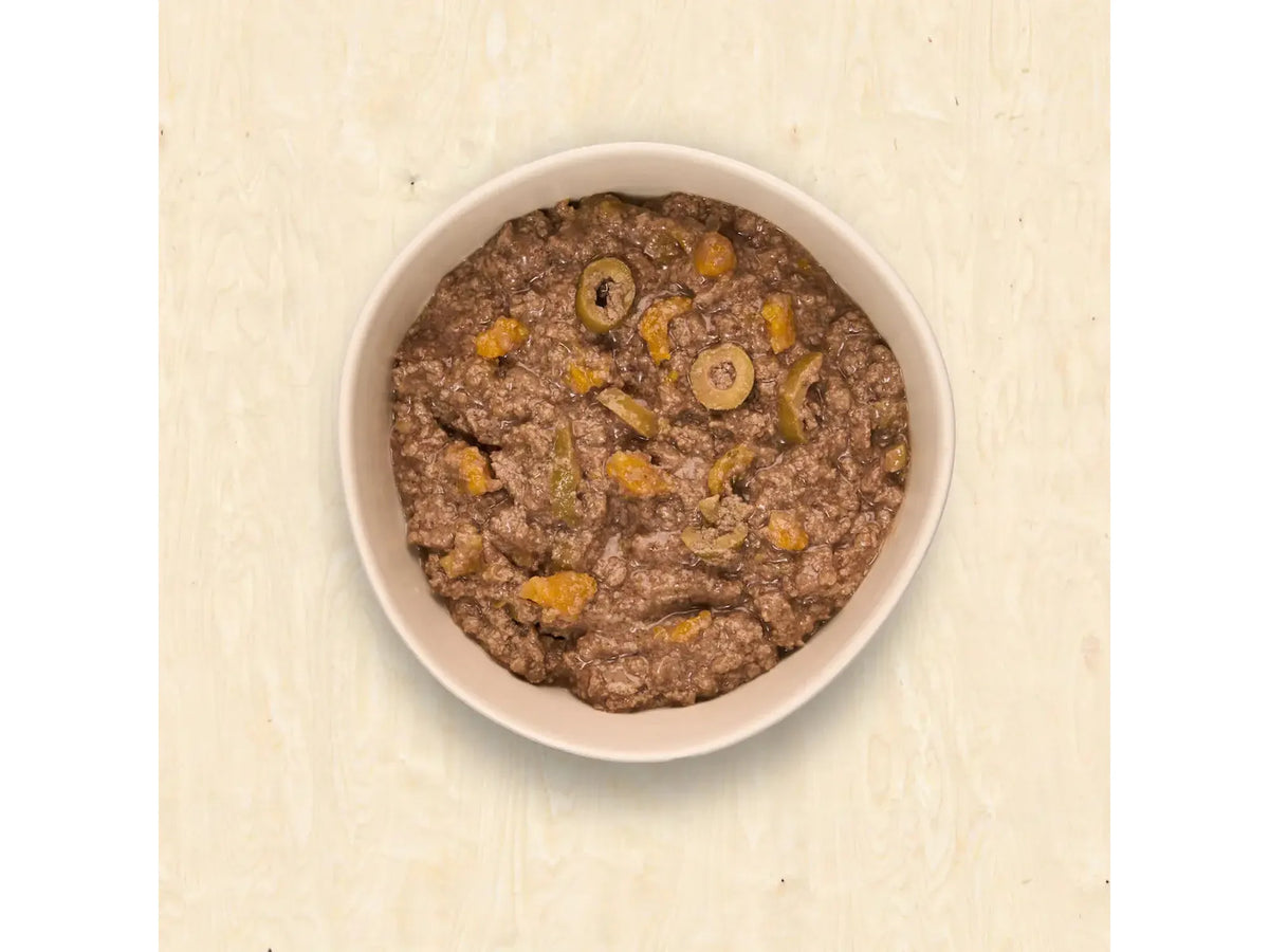 Mr. Bones kokt hundemat Iberisk svin – fullfôr i Tetra Recart 375 g