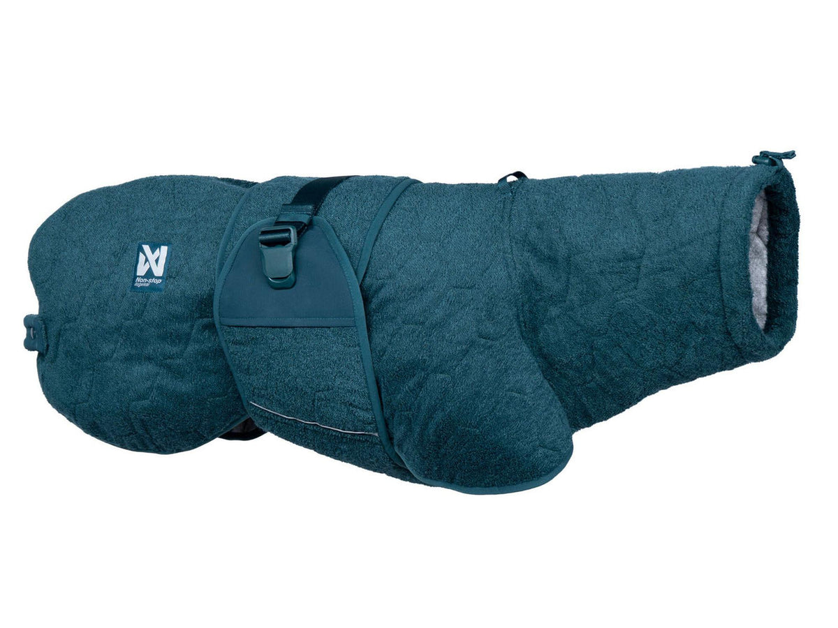 Non-stop dogwear Drying coat tørkedekken – Mørk teal