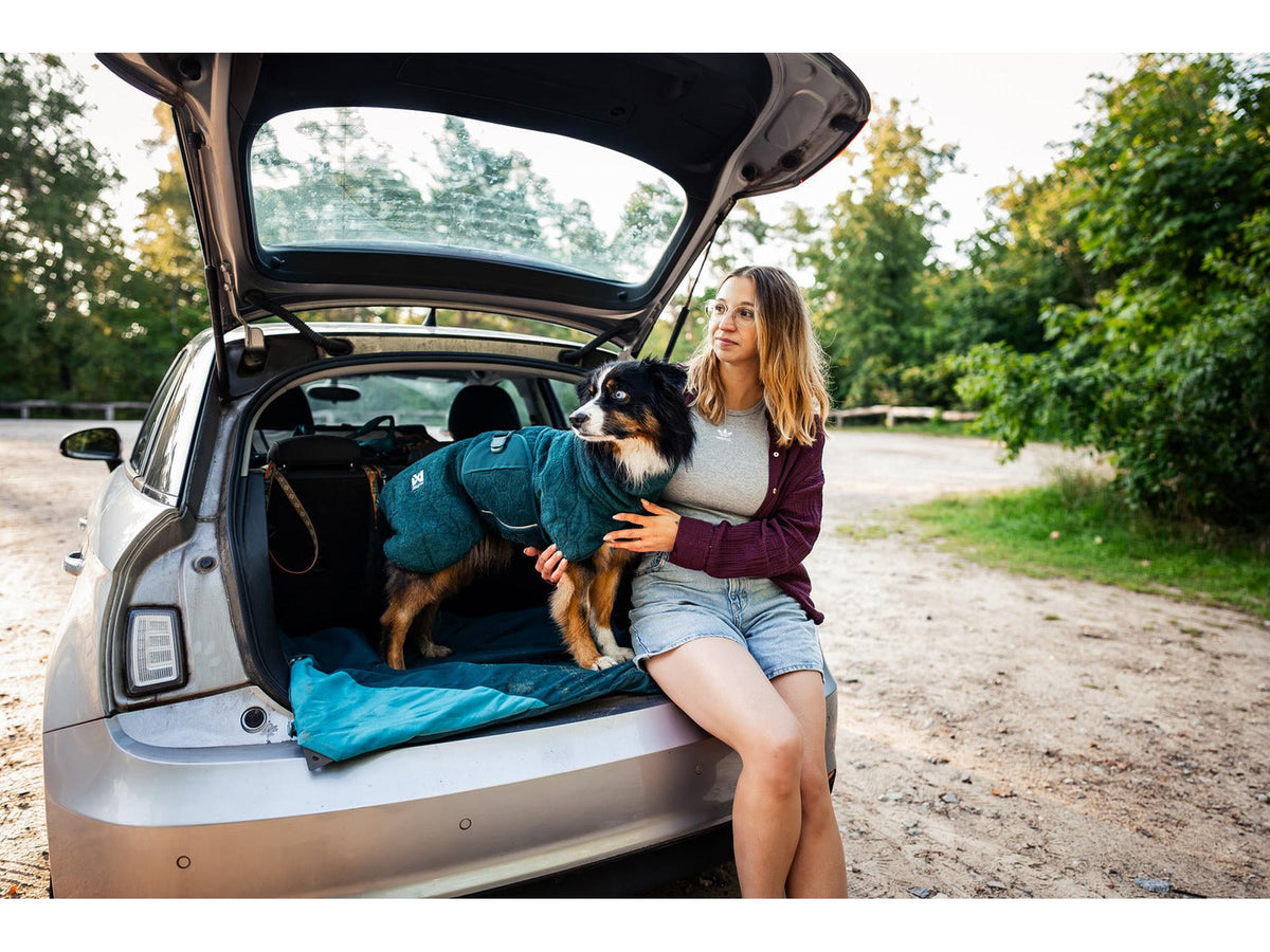 Non-stop dogwear Drying coat tørkedekken – Mørk teal