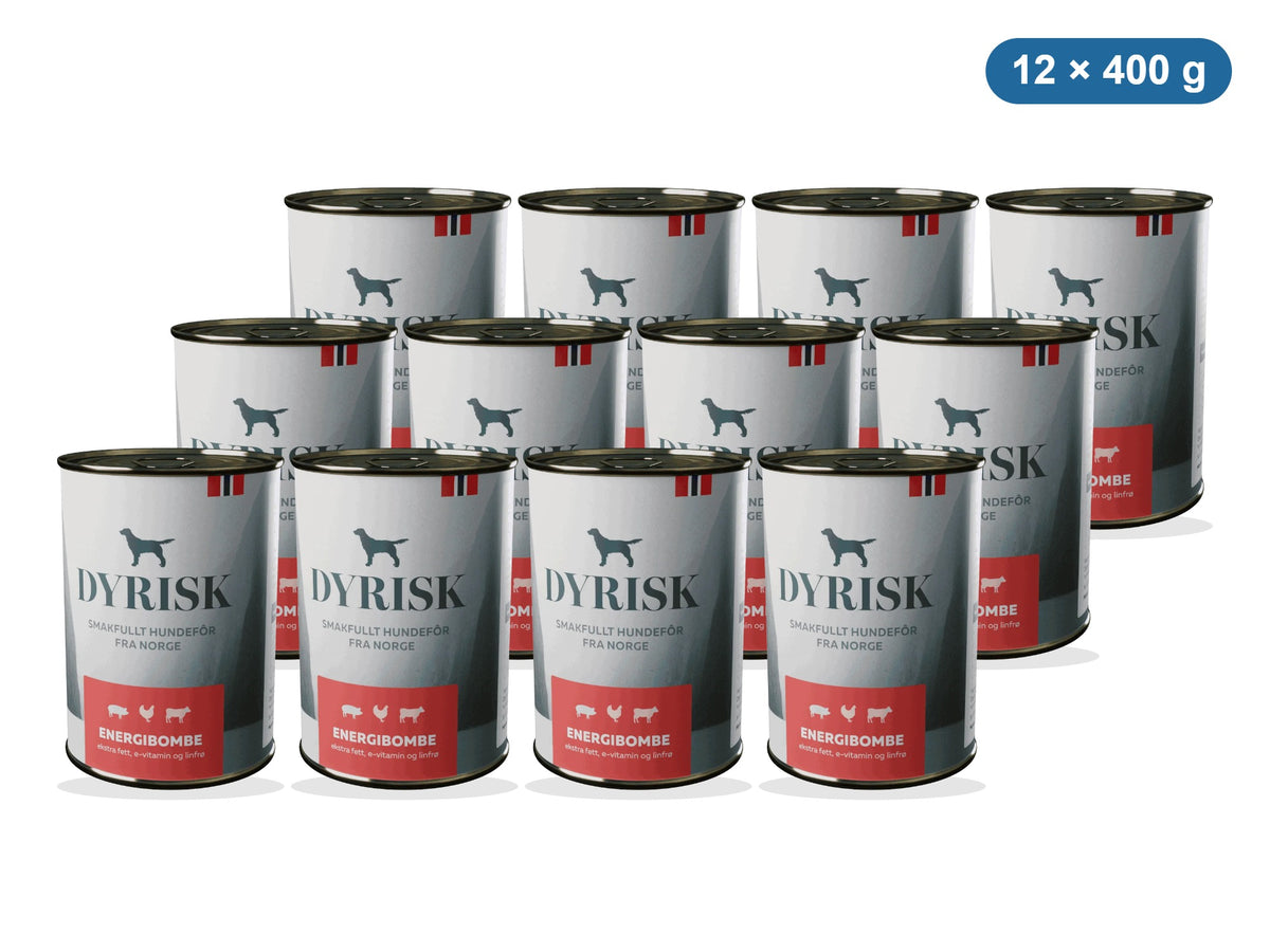 Dyrisk Energibombe – 12 x 400 g