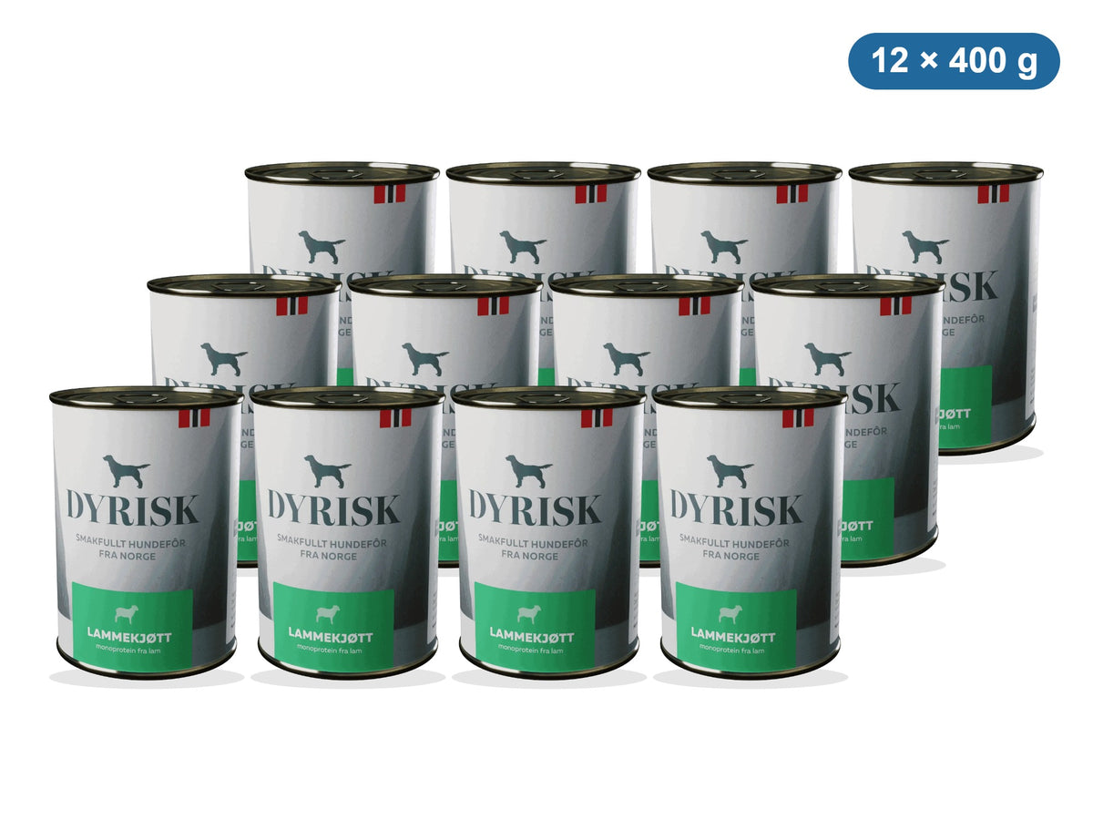 Dyrisk Lammekjøtt – 12 x 400 g