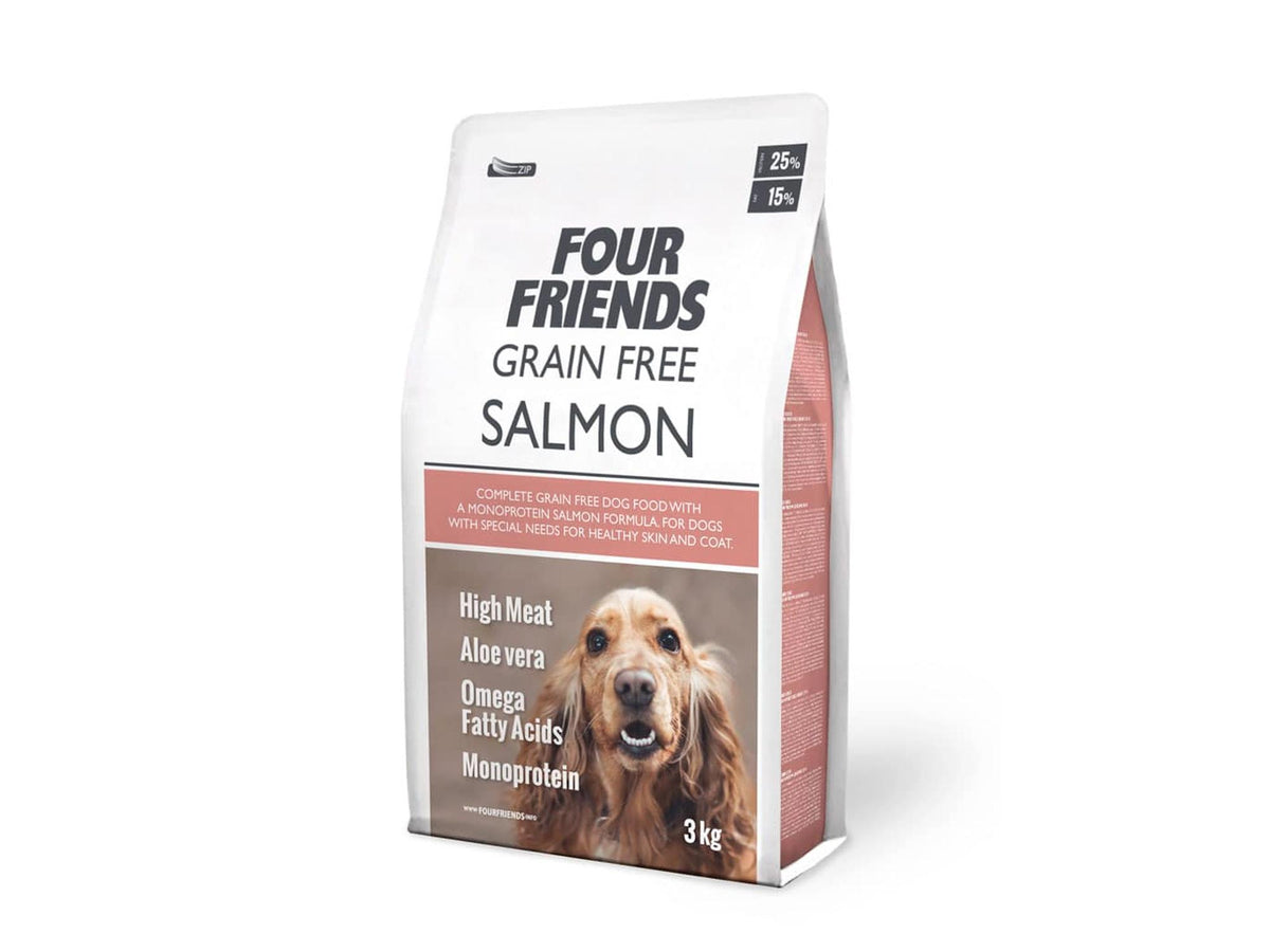 Four Friends Grain Free Salmon – kornfritt tørrfôr med laks 3 kg