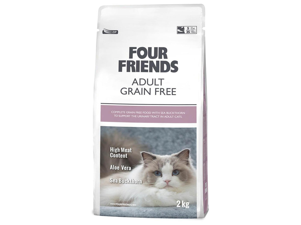 Four Friends Adult Grain Free – kornfritt tørrfôr til voksen katt 2 kg