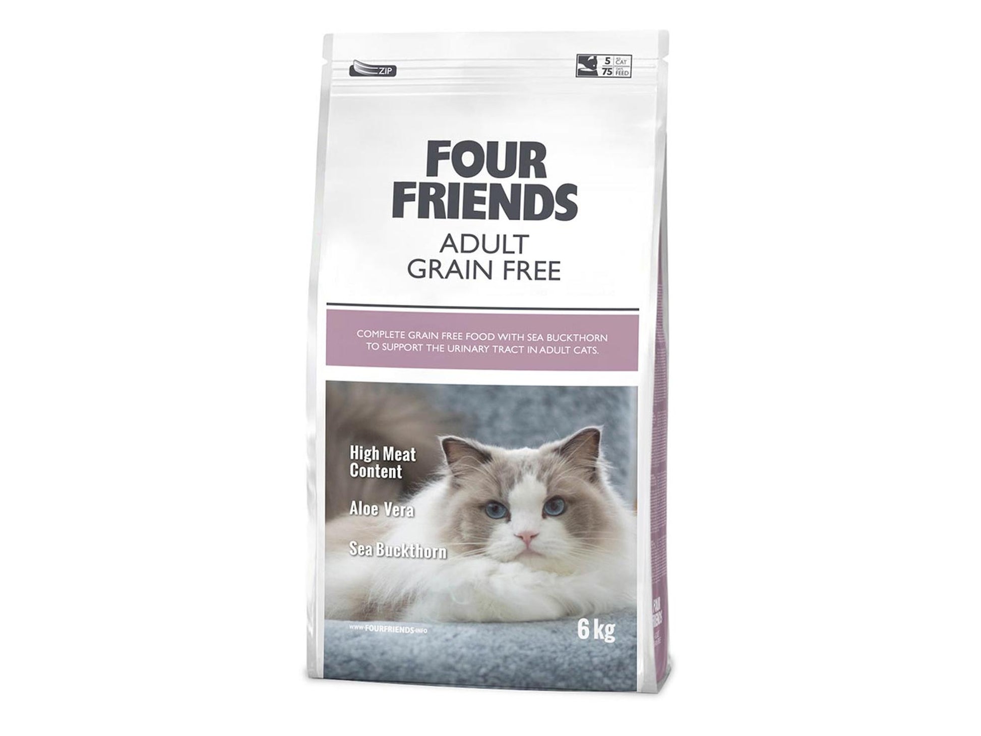 Four Friends Adult Grain Free – kornfritt tørrfôr til voksen katt 6 kg