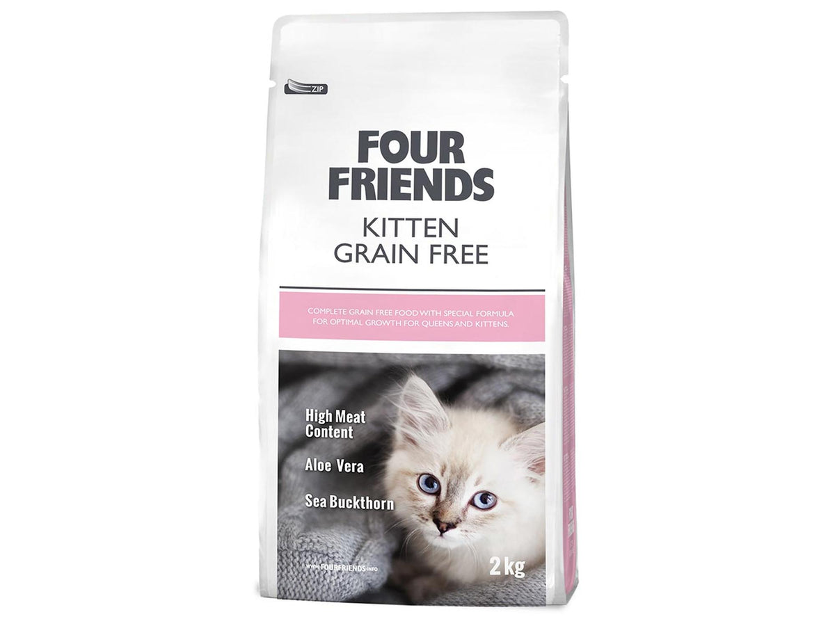 Four Friends Kitten Grain Free – kornfritt tørrfôr til kattunge 2 kg