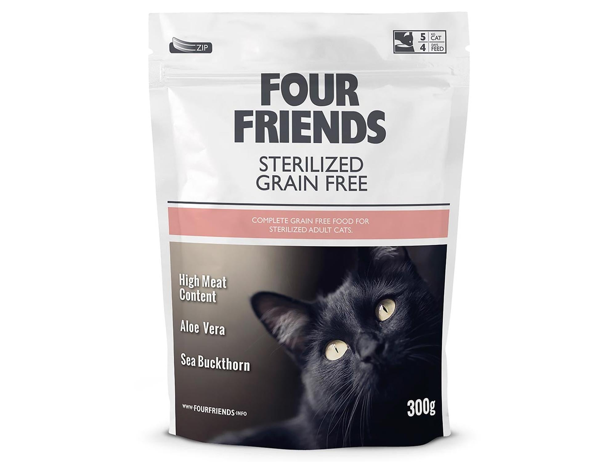 Four Friends Sterilized Grain Free – kornfritt tørrfôr til sterilisert katt 300 g