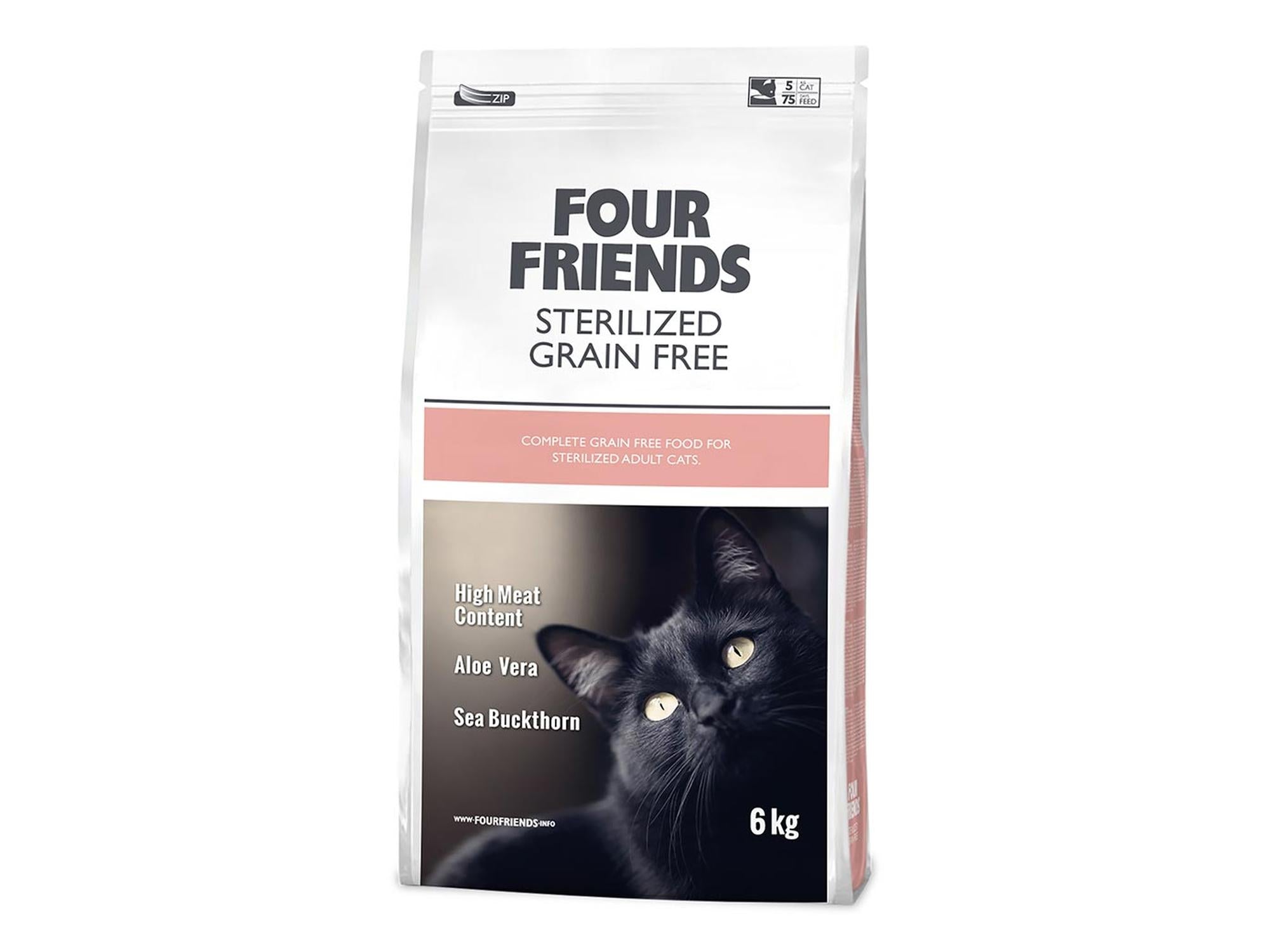 Four Friends Sterilized Grain Free – kornfritt tørrfôr til sterilisert katt 6 kg