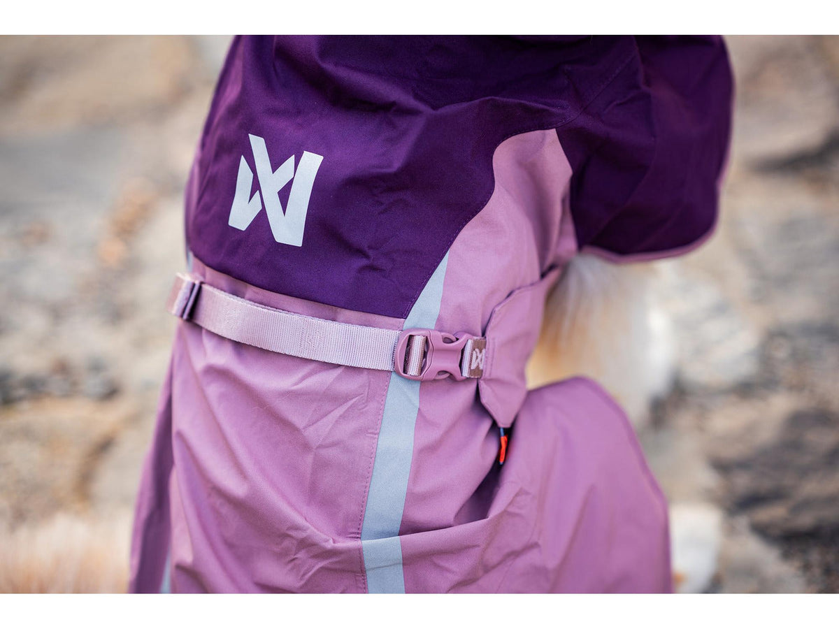 Non-stop dogwear Fjord raincoat 2.0 regndekke – Mauve