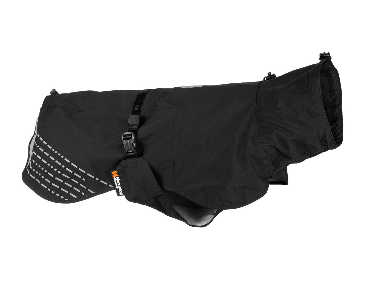 Non-stop dogwear Fjord raincoat regndekke – Svart