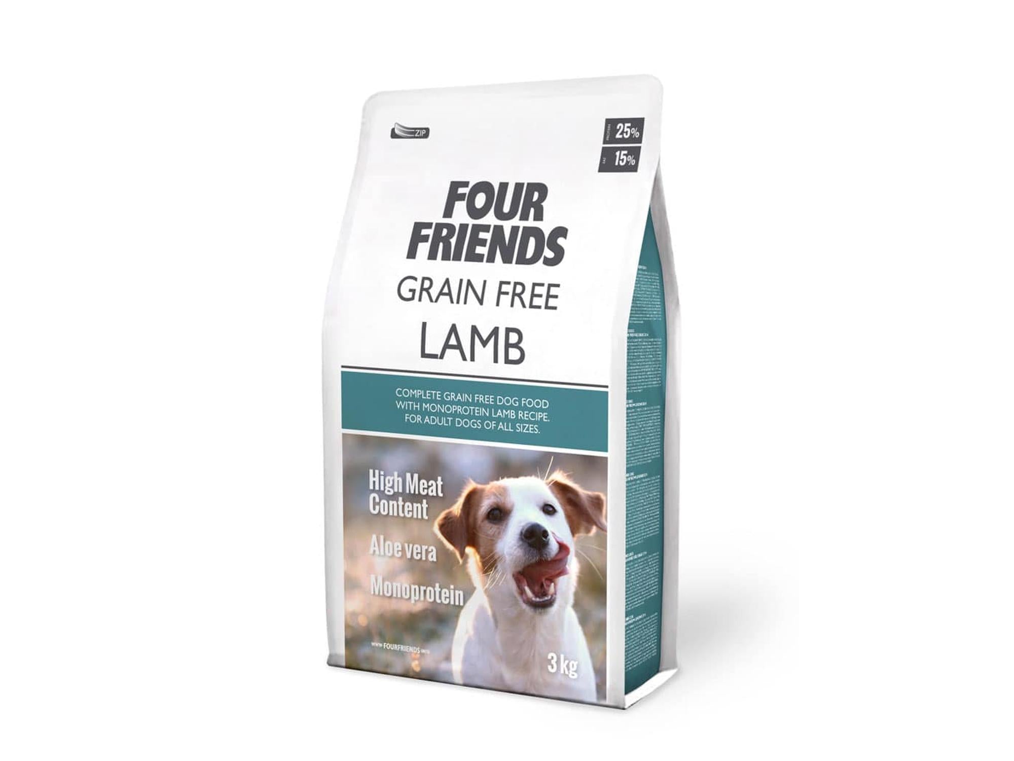 Four Friends Grain Free Lamb – kornfritt tørrfôr med lam 3 kg