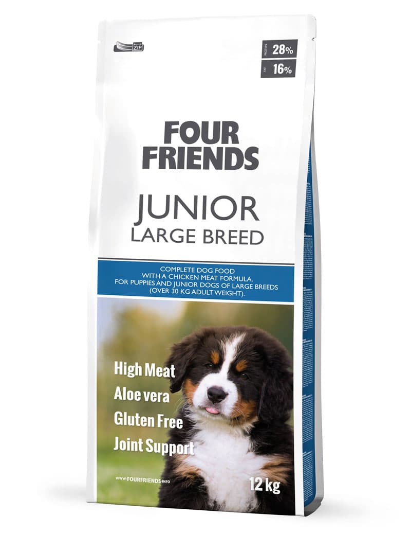 Four Friends Junior Large Breed – tørrfôr til valp av store raser 12 kg