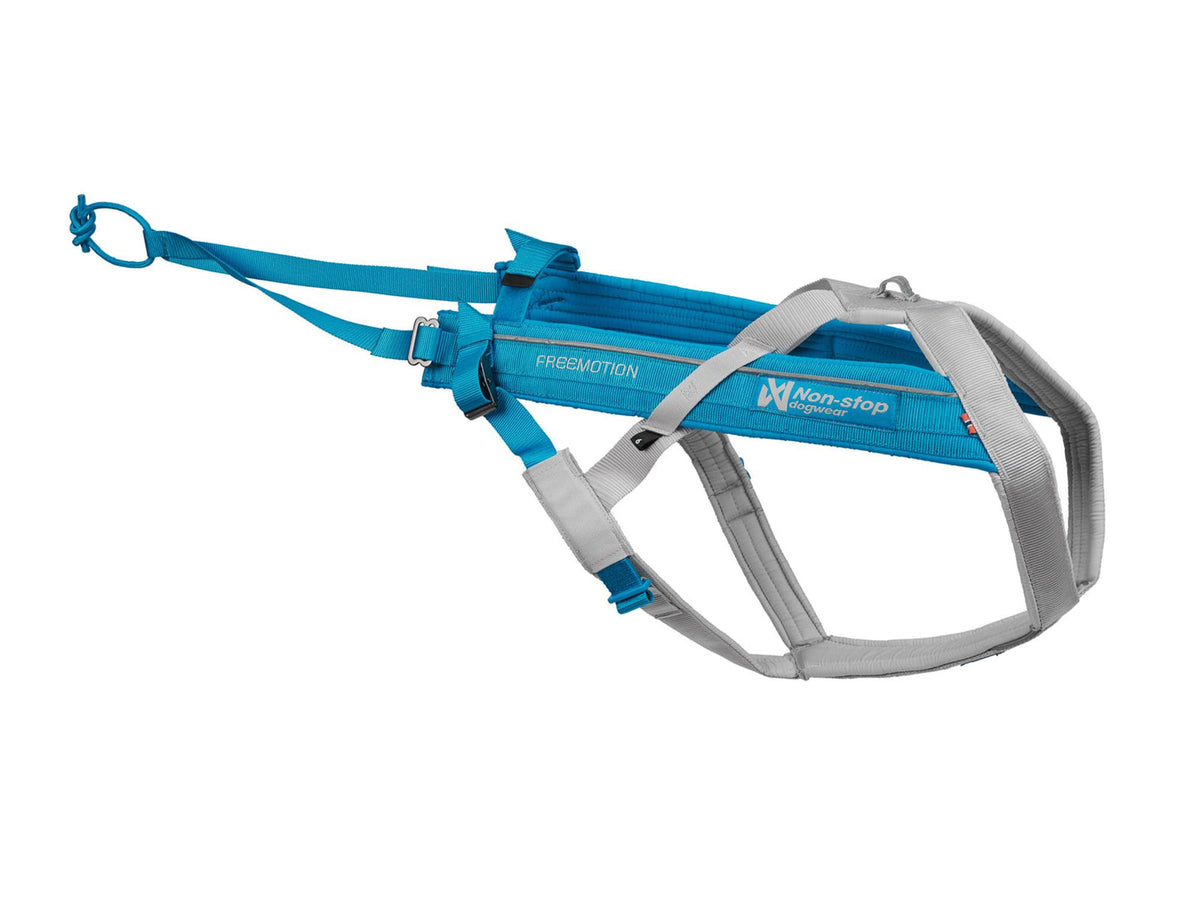Non-stop dogwear Freemotion harness 5.0 trekksele – Blå/grå