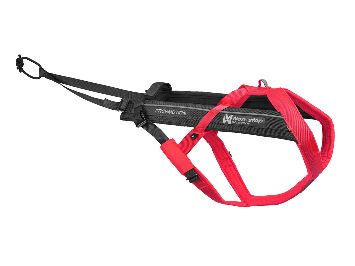 Non-stop dogwear Freemotion harness 5.0 trekksele – Rosa/grå