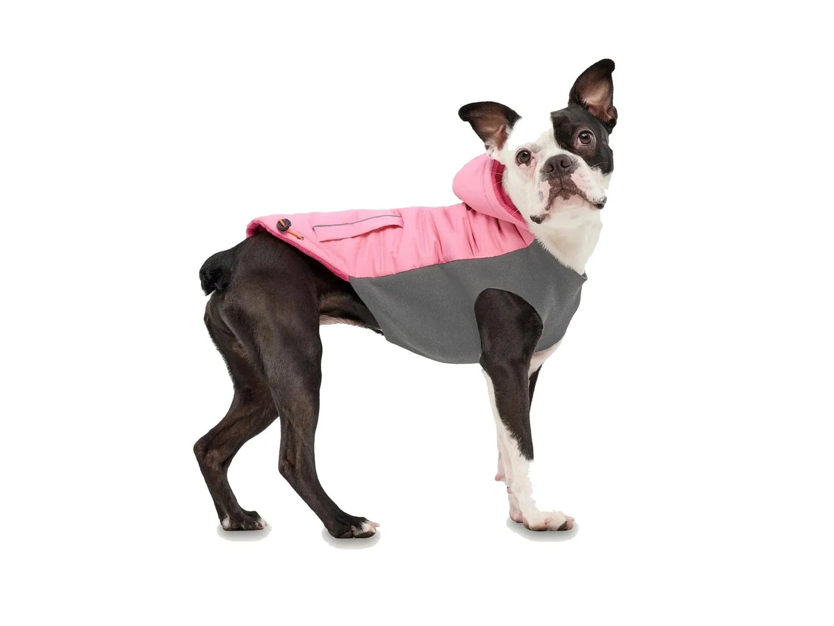 GF Pet Hooded Signature Winter Jacket rosa grå