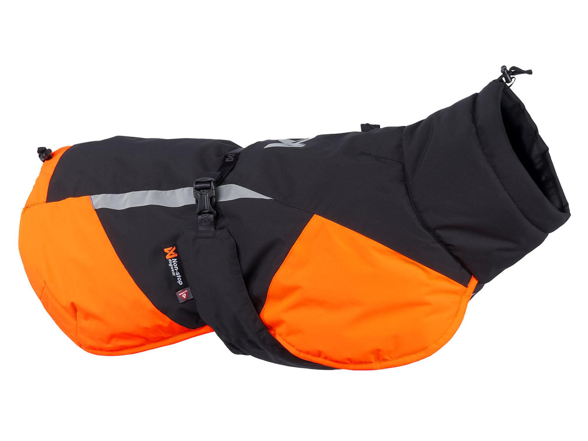 Non-stop dogwear Glacier jacket 3.0 vinterjakke – Svart/oransje