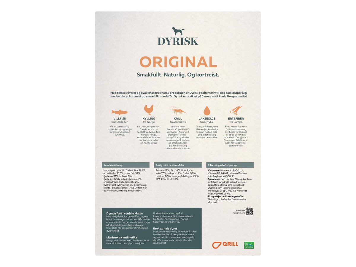 Dyrisk Original innholdsfortegnelse
