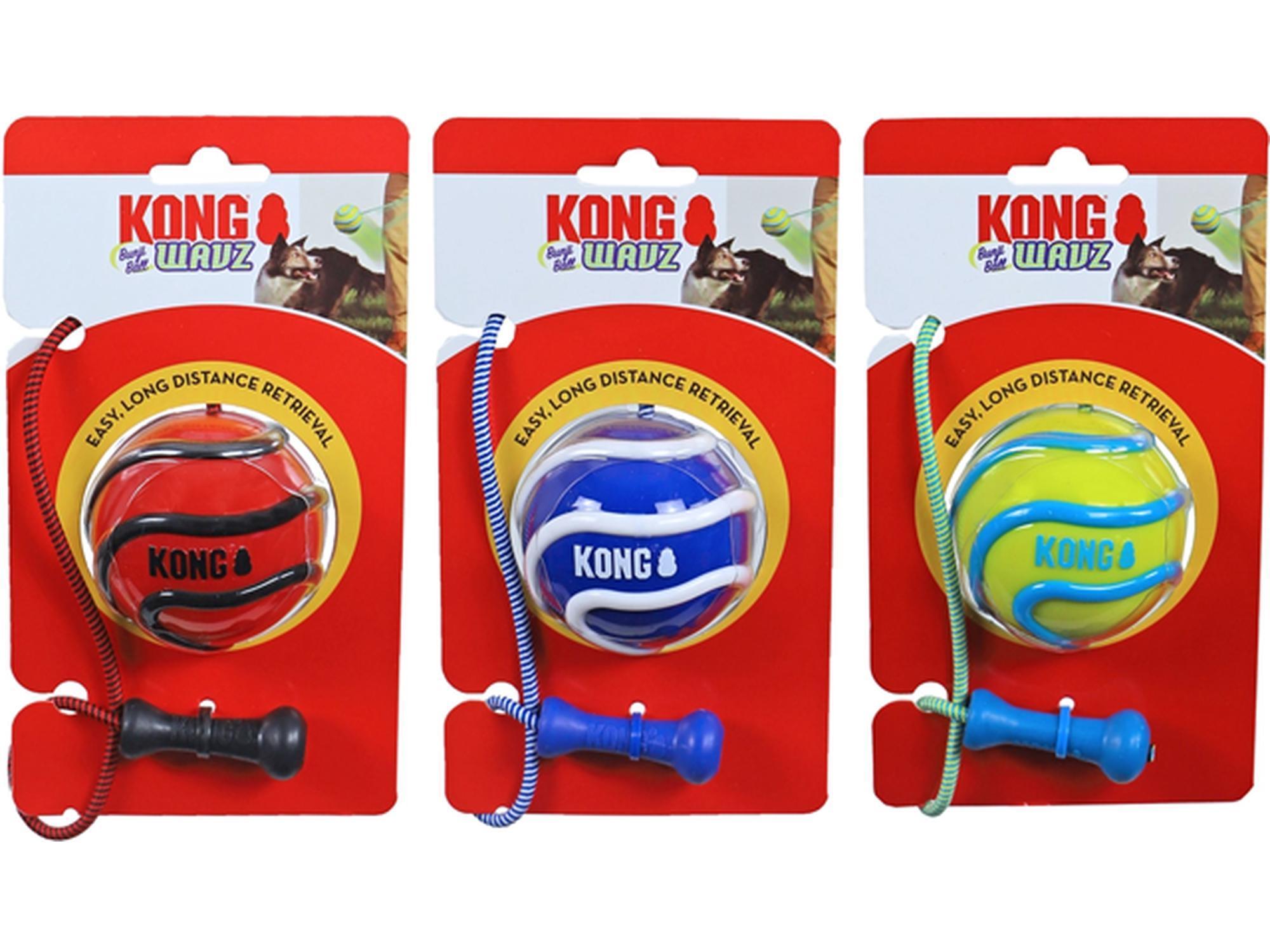 Kong Wavz Bunjiball elastisk ball lekety til hund