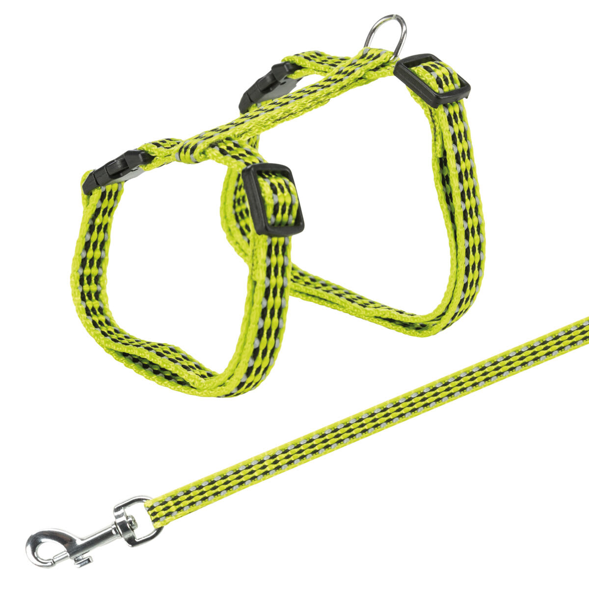 Trixie kattesele Reflex Striper 22-42 cm med bånd