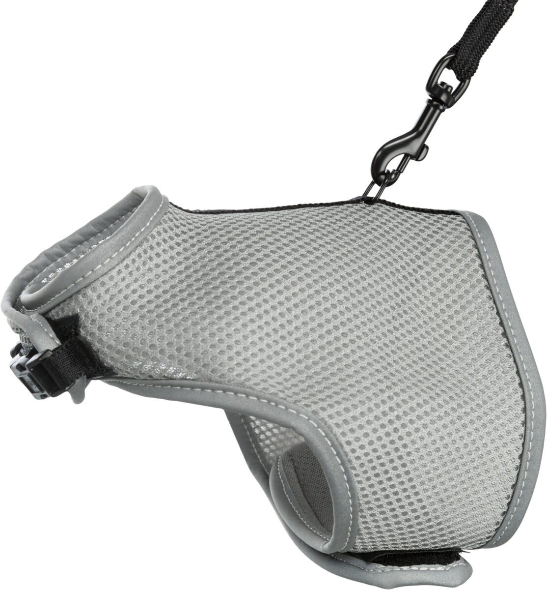 Trixie kattesele Soft med bånd 24-42 cm sort
