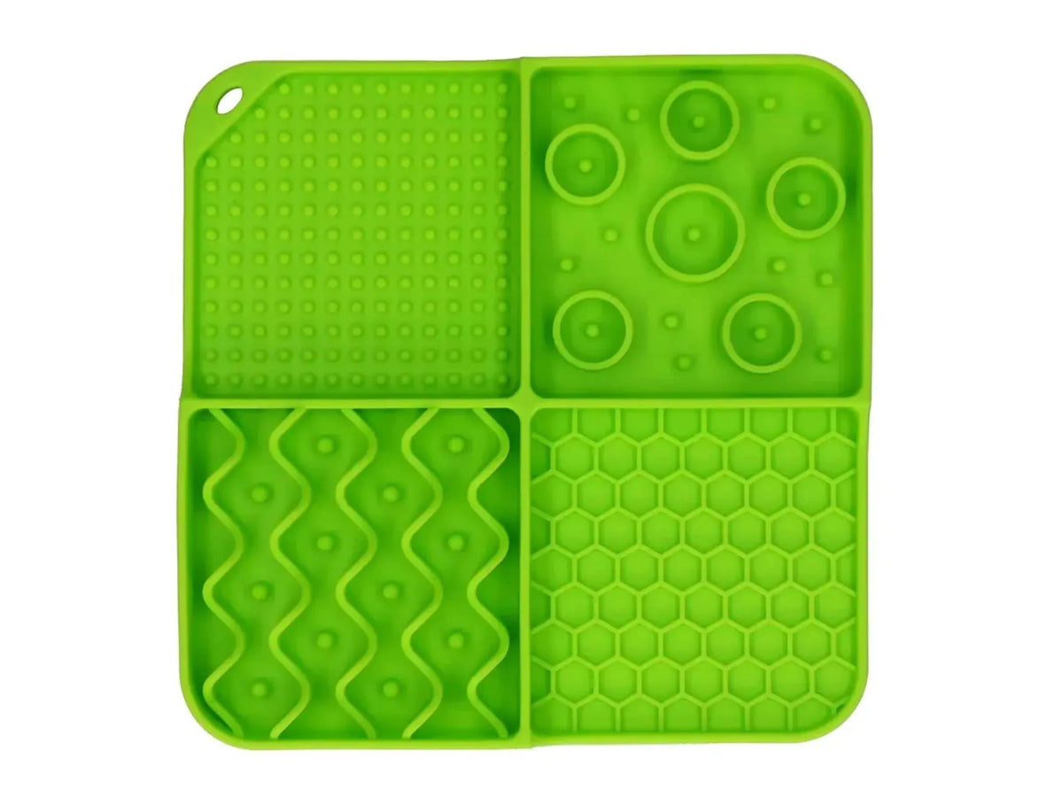 Eat Slow Live Longer Lick Mat Dimensions Rectangle – Grønn