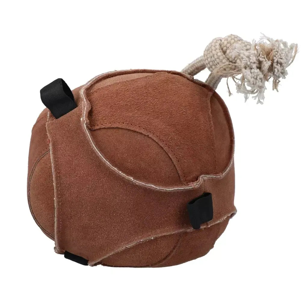 Excellent Horse Lekeball i Semsket Skinn – Brun