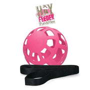 Hay Slowfeeder Fun and Flex Høyleke i Naturgummi 22 cm – Ball Rosa