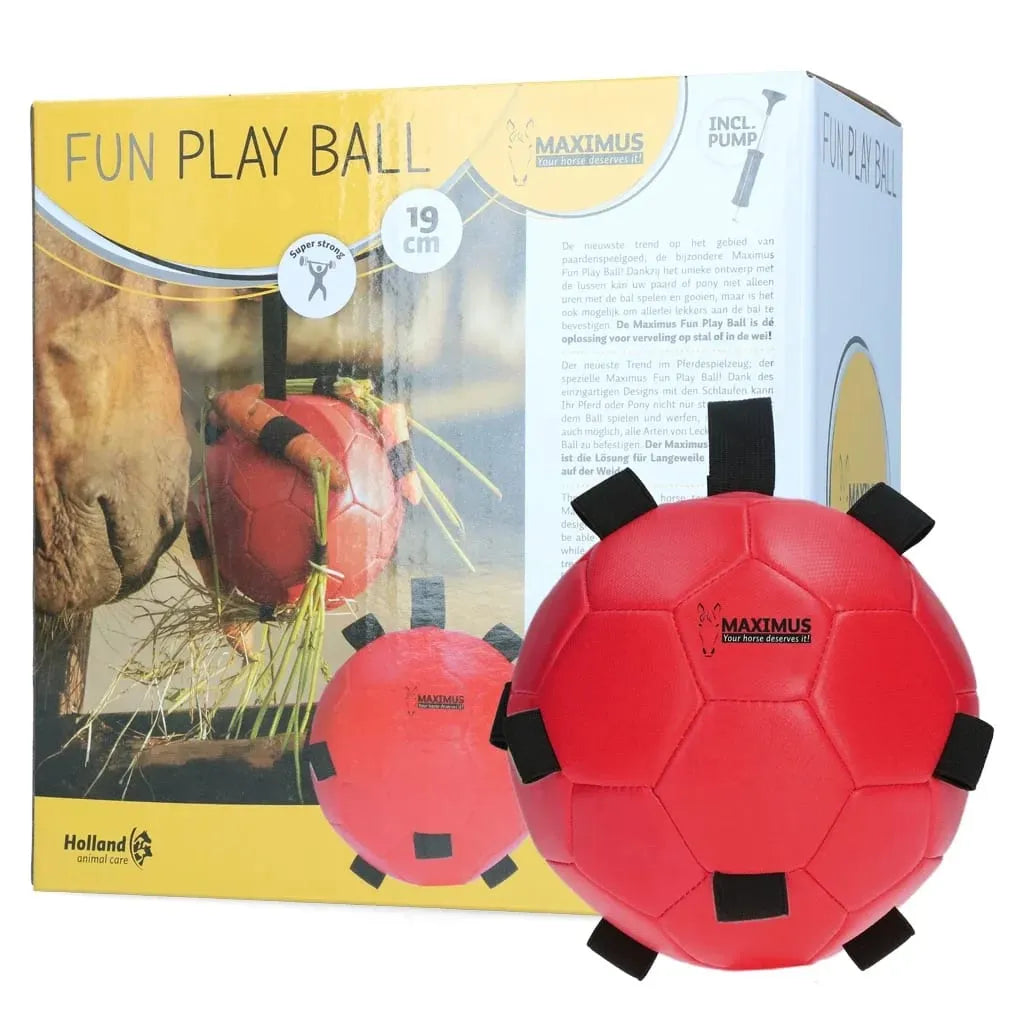 Excellent Horse Fun Play Ball Lekeball for Hest – Rød
