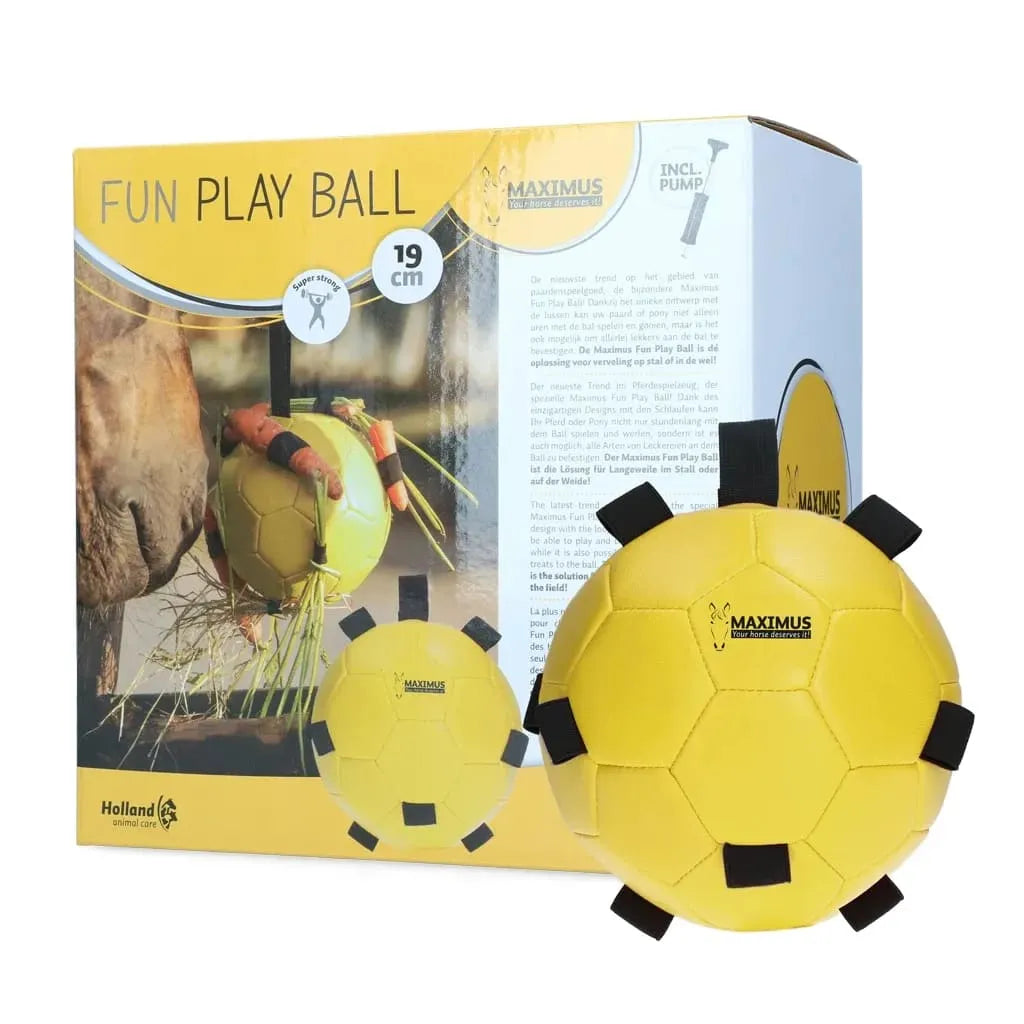 Excellent Horse Fun Play Ball Lekeball for Hest – Gul