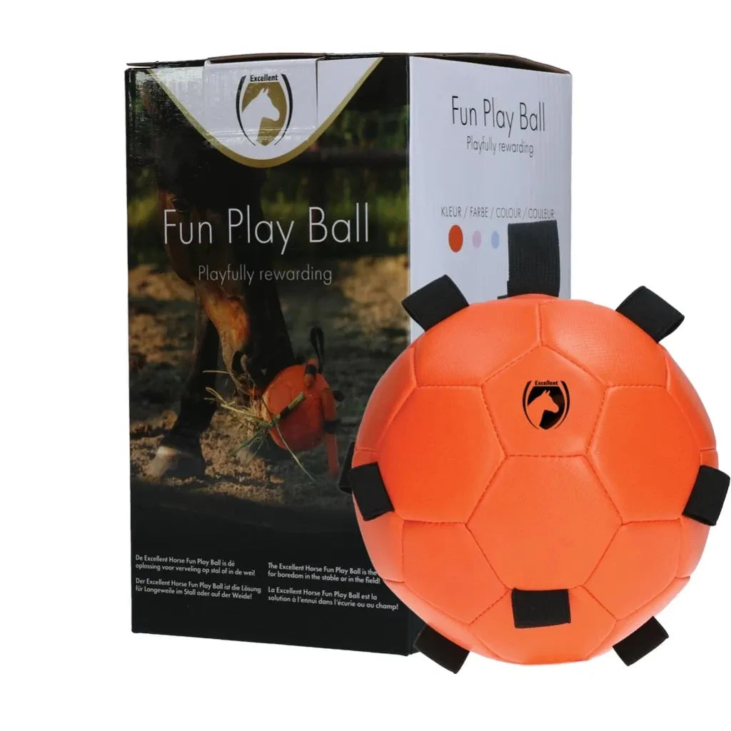 Excellent Horse Fun Play Ball Lekeball for Hest – Oransje
