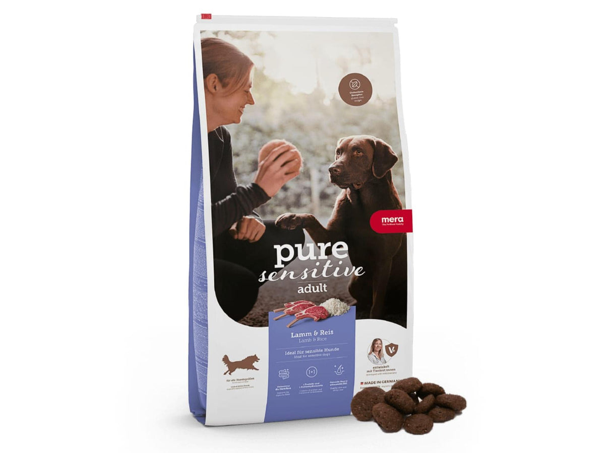 Mera pure sensitive Lam & Ris – glutenfritt tørrfôr til hund 12,5 kg