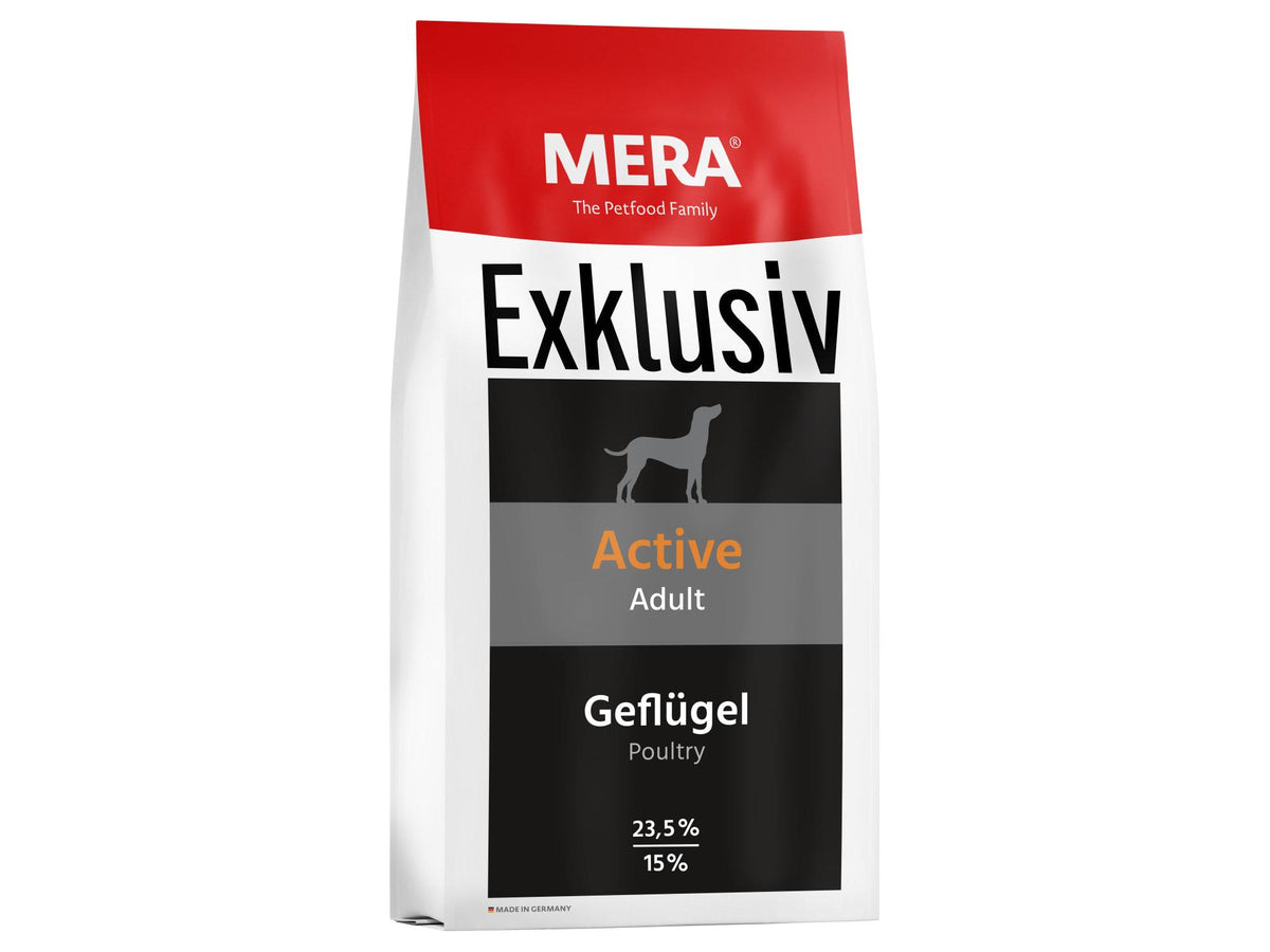 Mera Exklusiv Active – tørrfôr til aktiv hund 15 kg